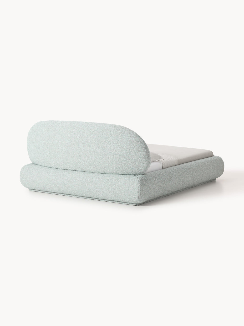 Alba Upholstered Bouclé Bed with Storage