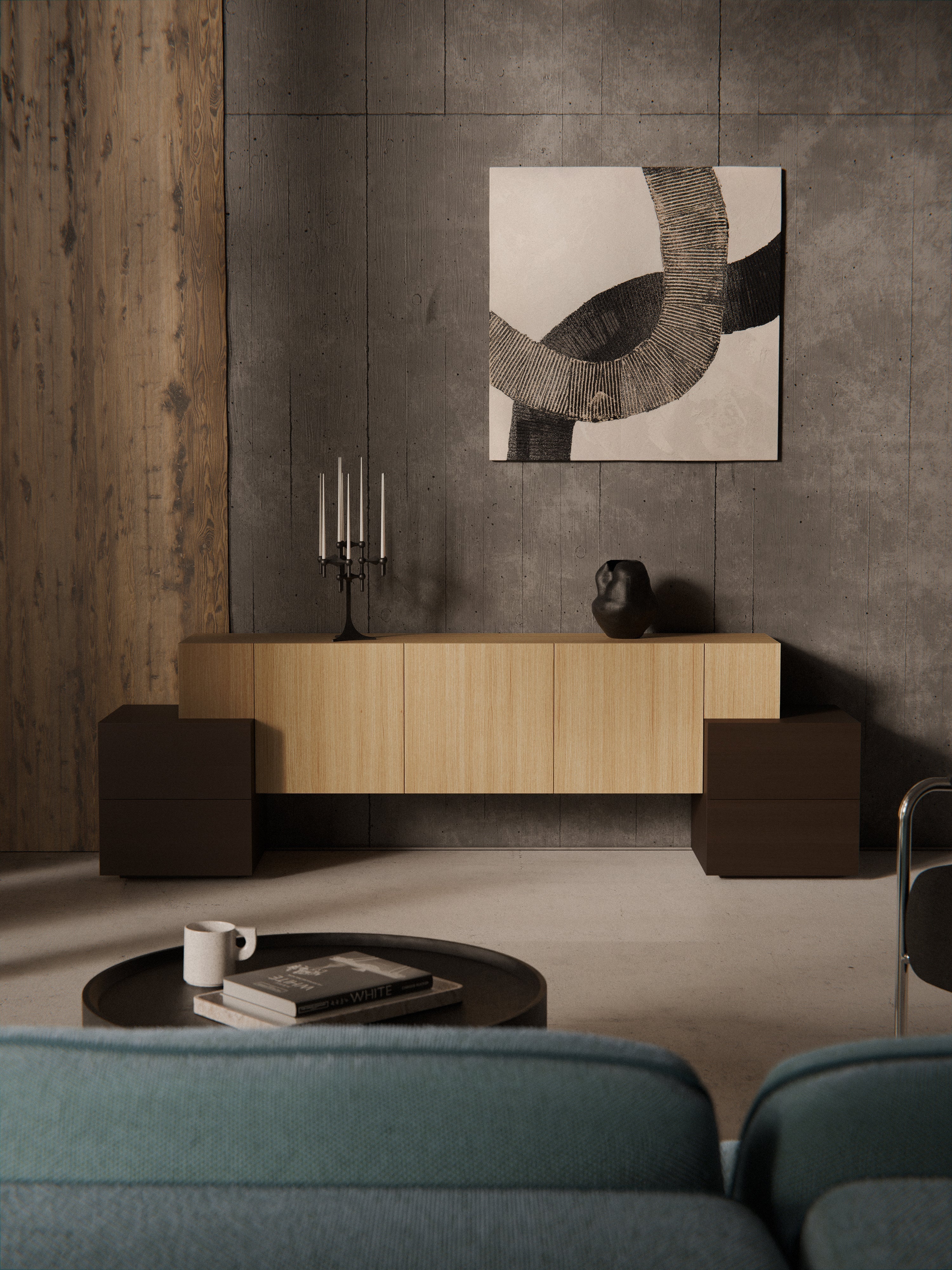 Pino Wooden Sideboard