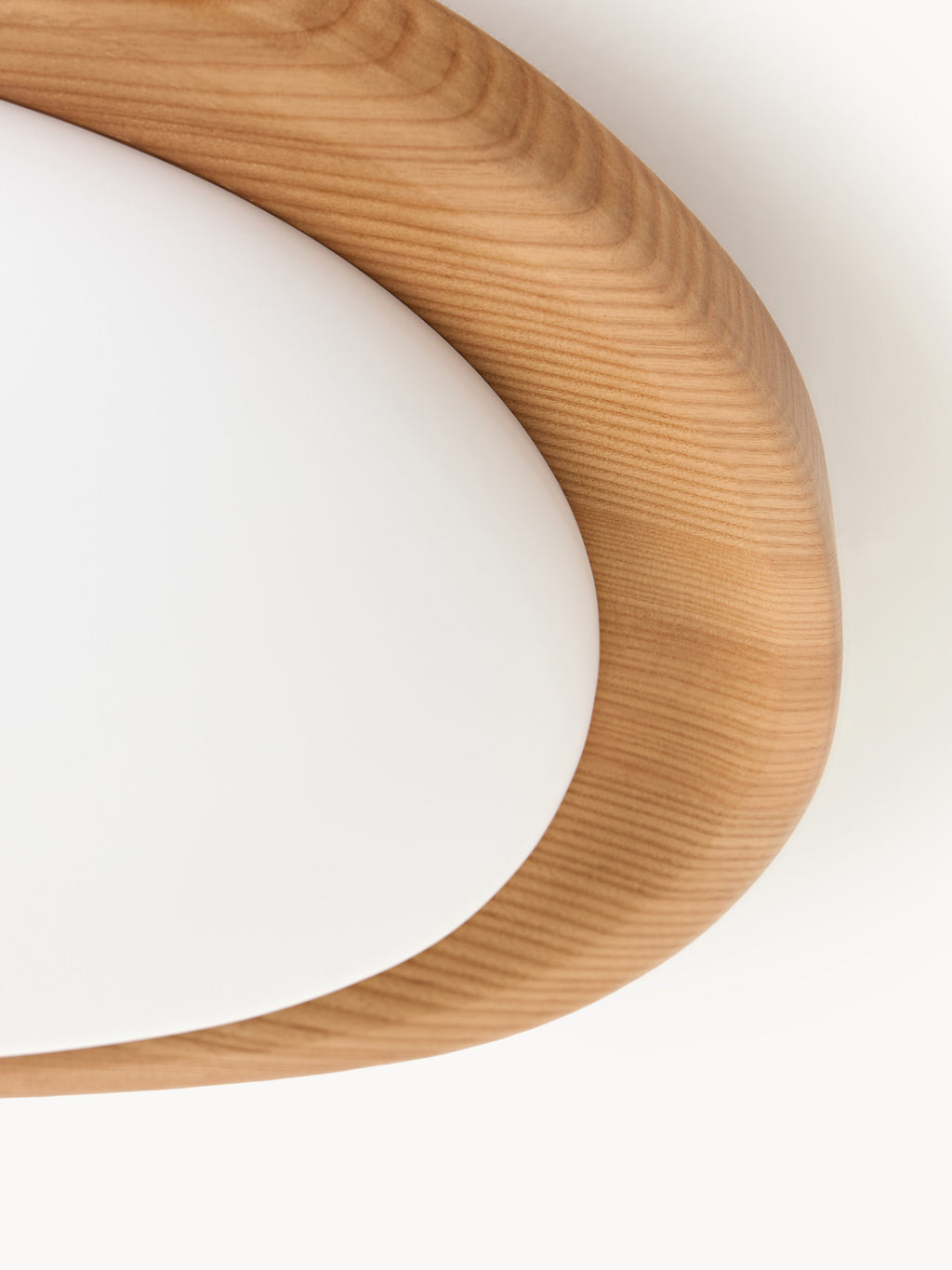 Matthew Ceiling Lamp with Ash Wood Frame