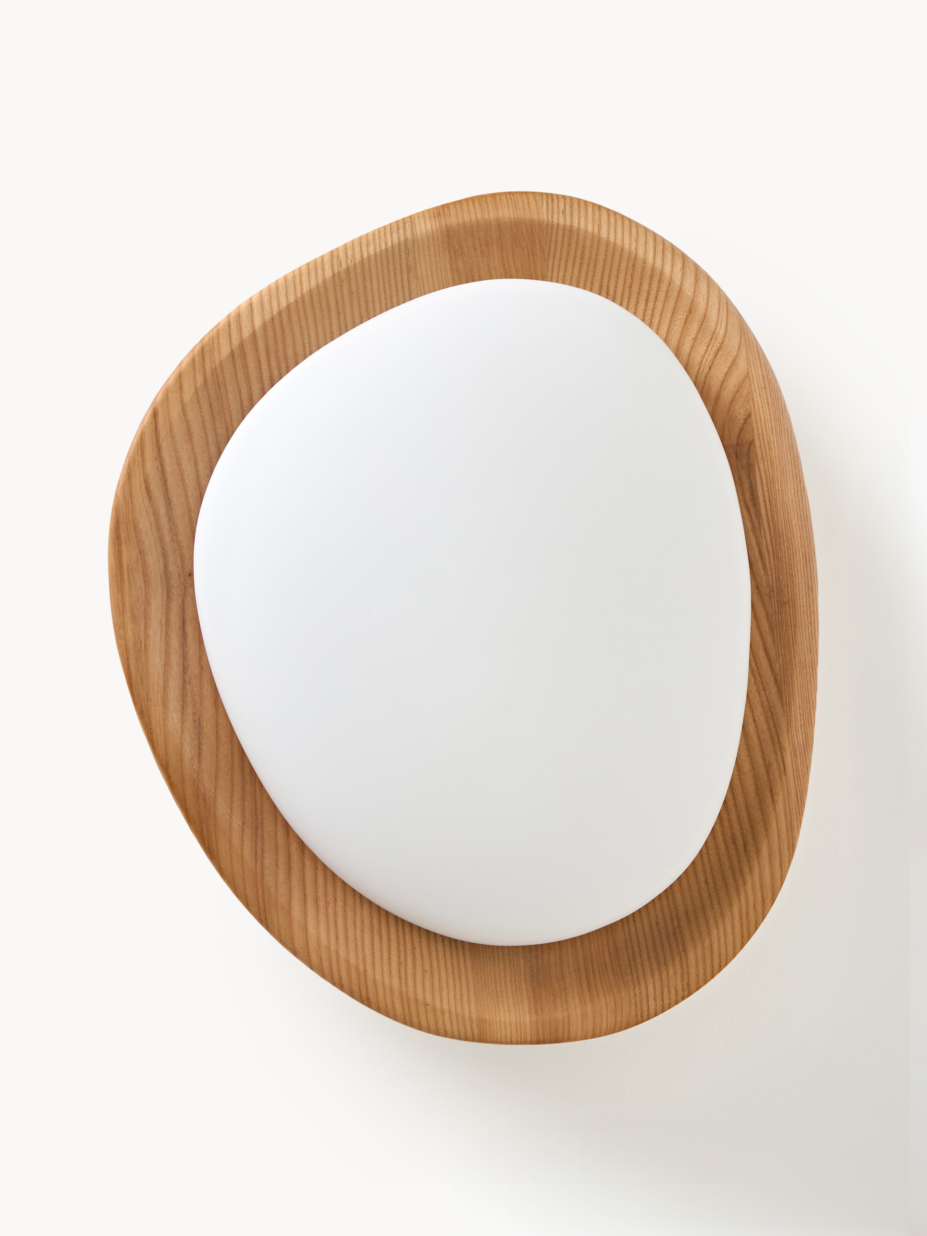 Matthew Ceiling Lamp with Ash Wood Frame