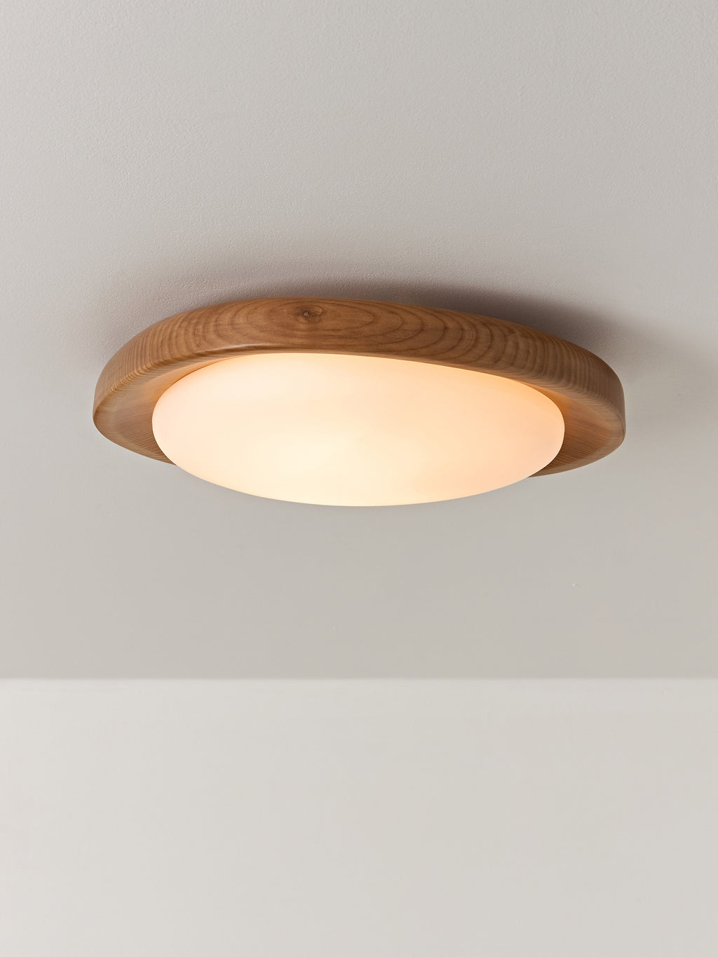 Matthew Ceiling Lamp with Ash Wood Frame