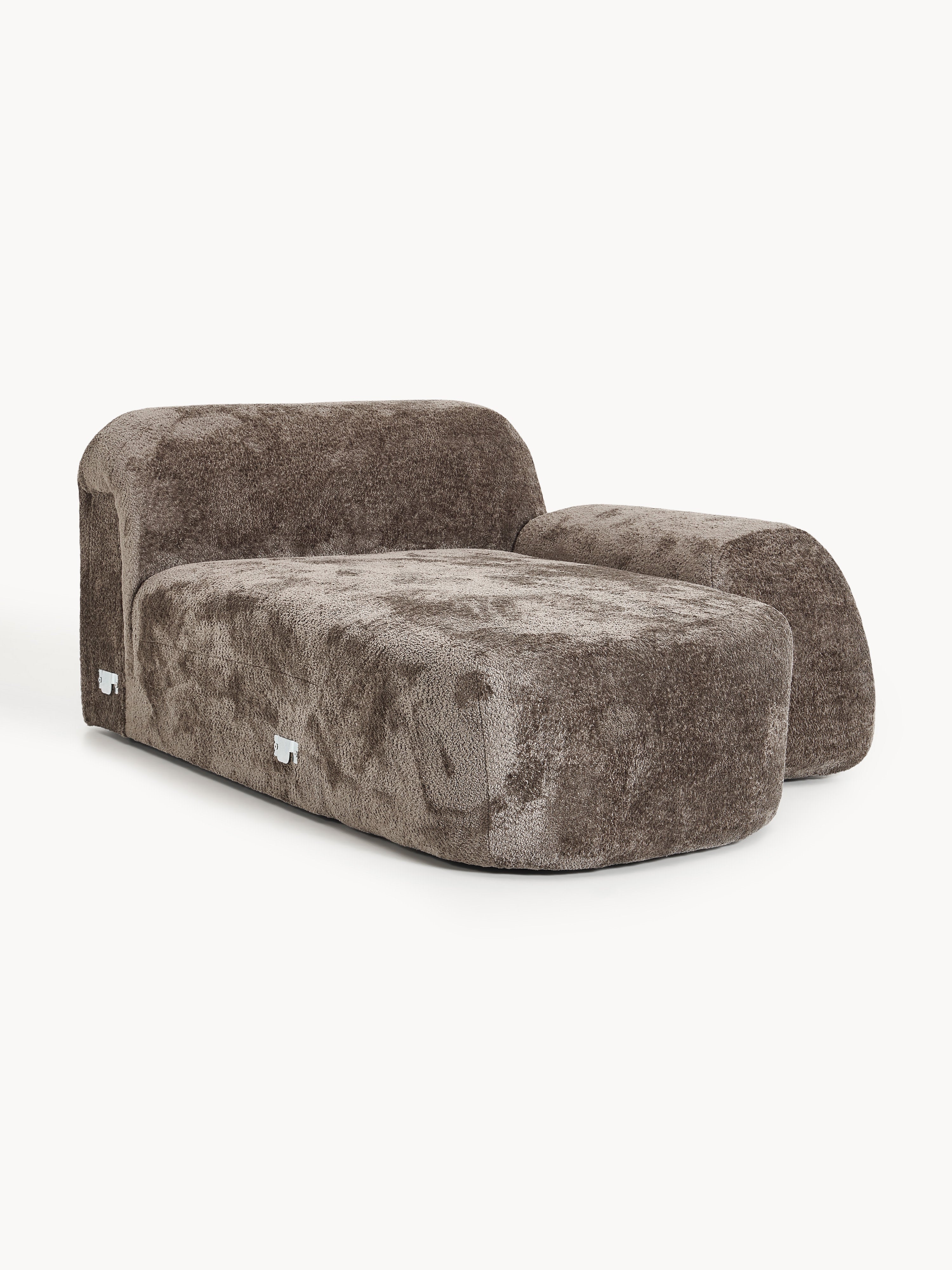 Wolke Teddy Bouclé Chaise Corner Module