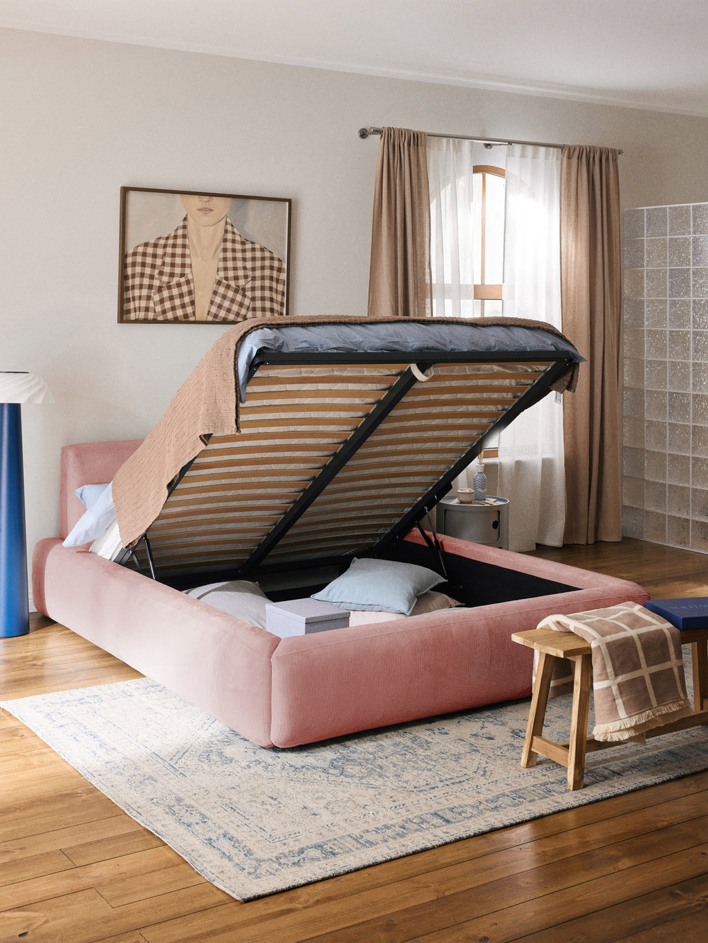 Melva Upholstered Bed with Storage