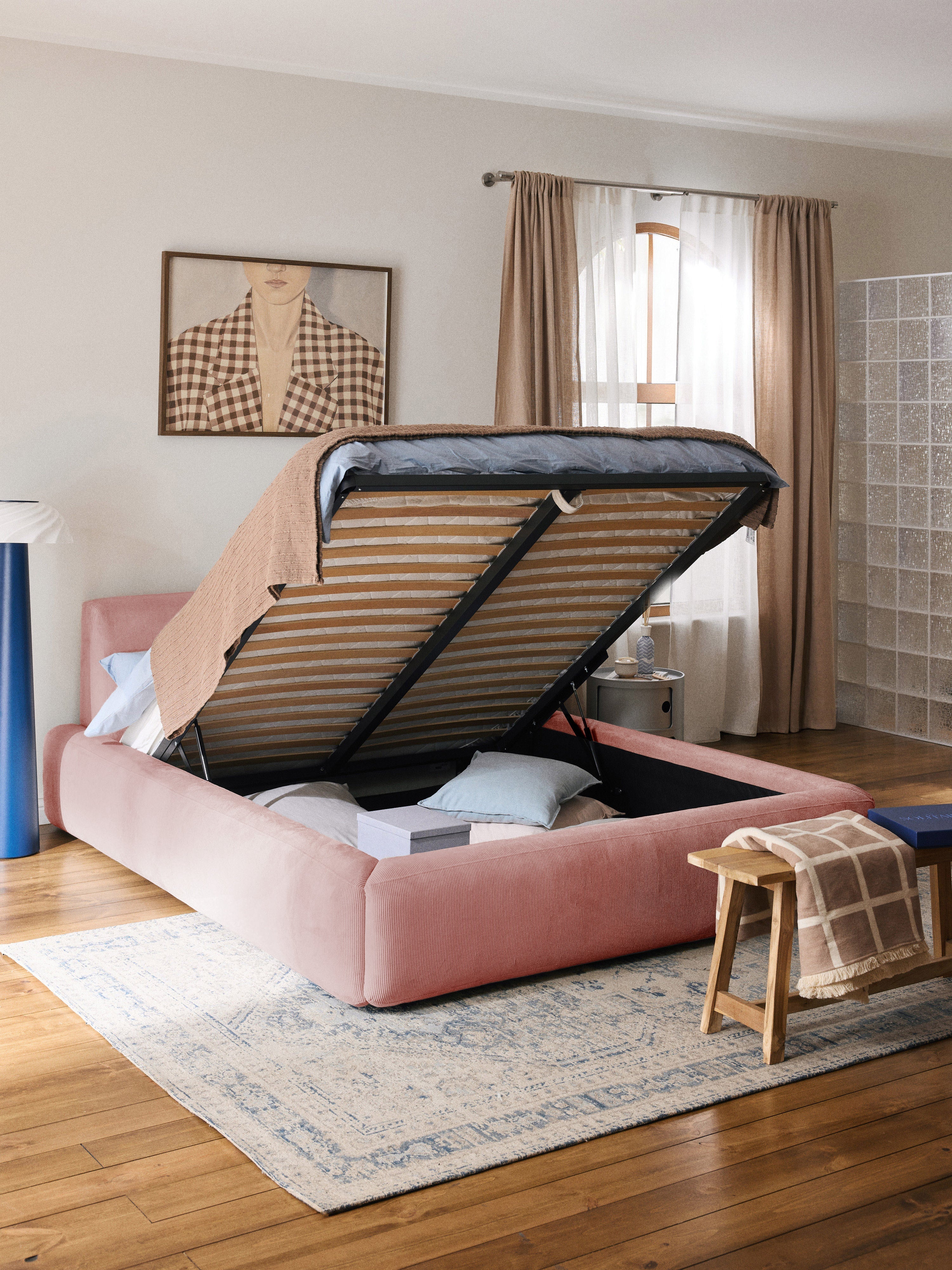 Melva Upholstered Bed with Storage