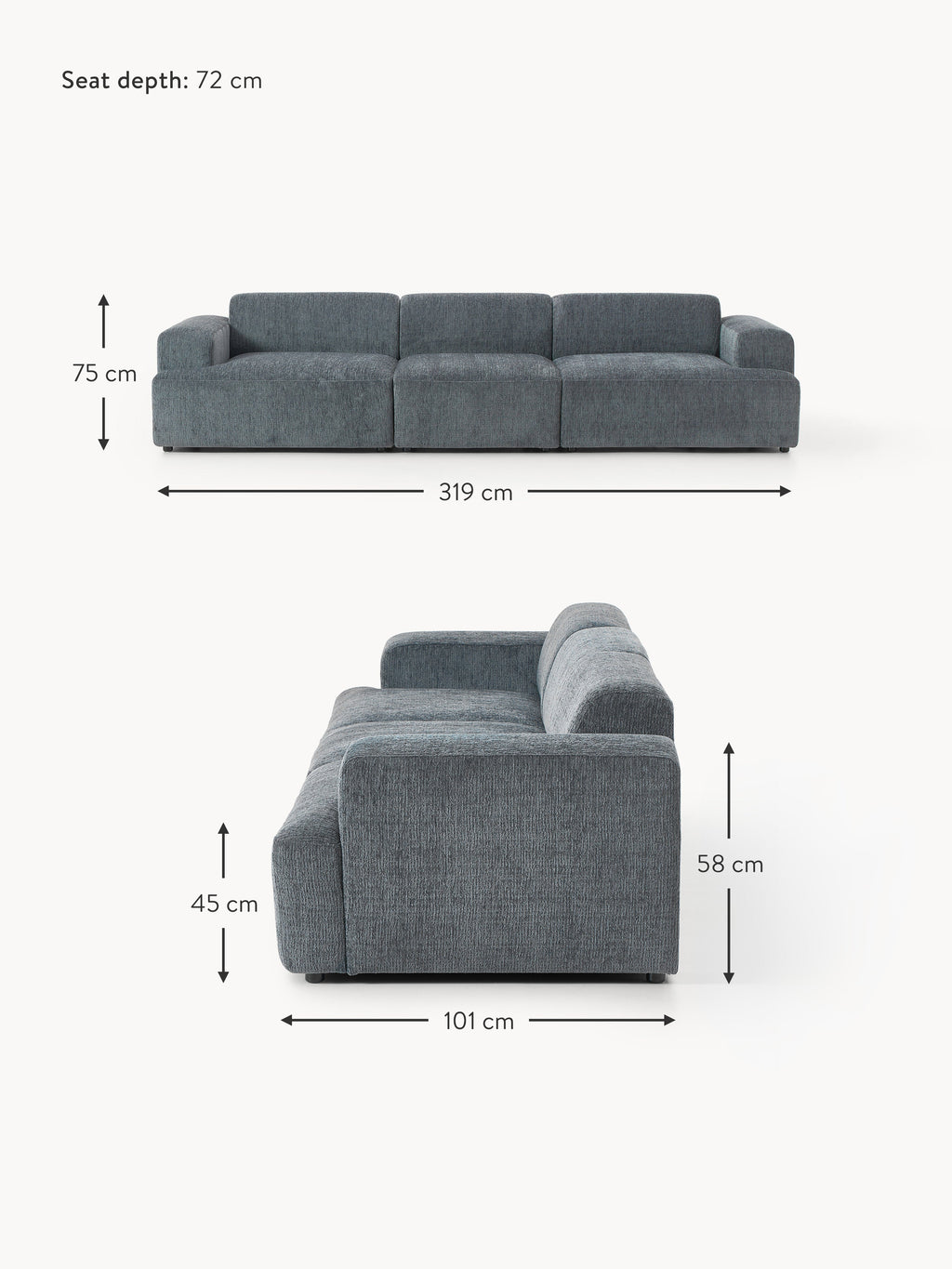 Melva Sofa (4-seater)
