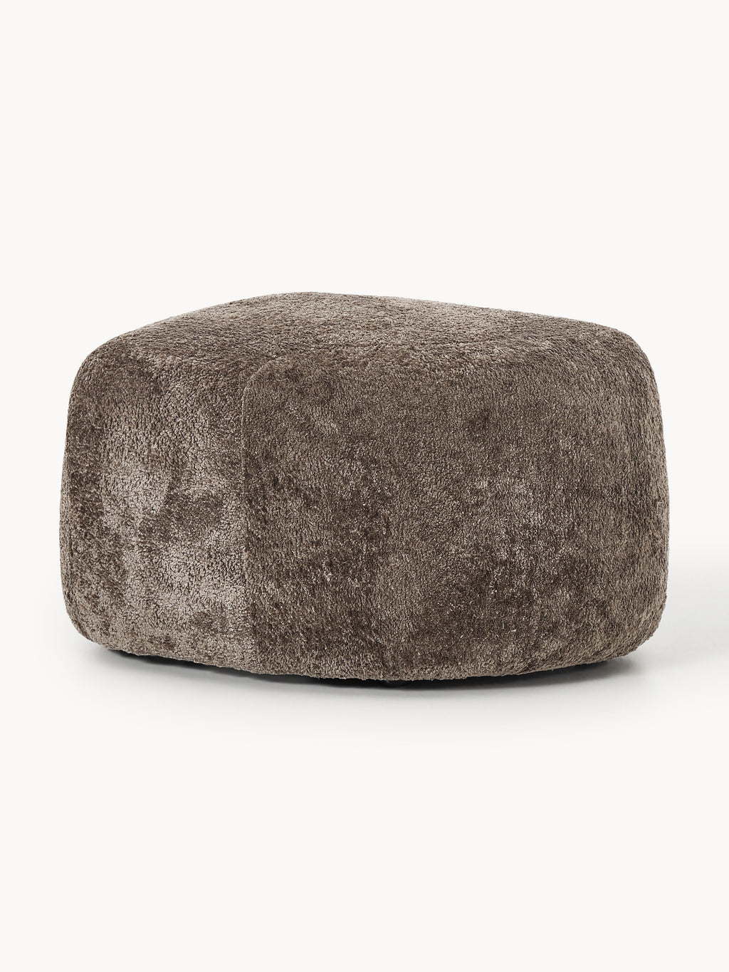 Gallery image 1 - Oval Teddy Bouclé Ottoman Wolke