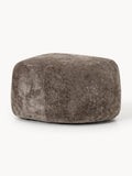 Gallery image 1 - Oval Teddy Bouclé Ottoman Wolke