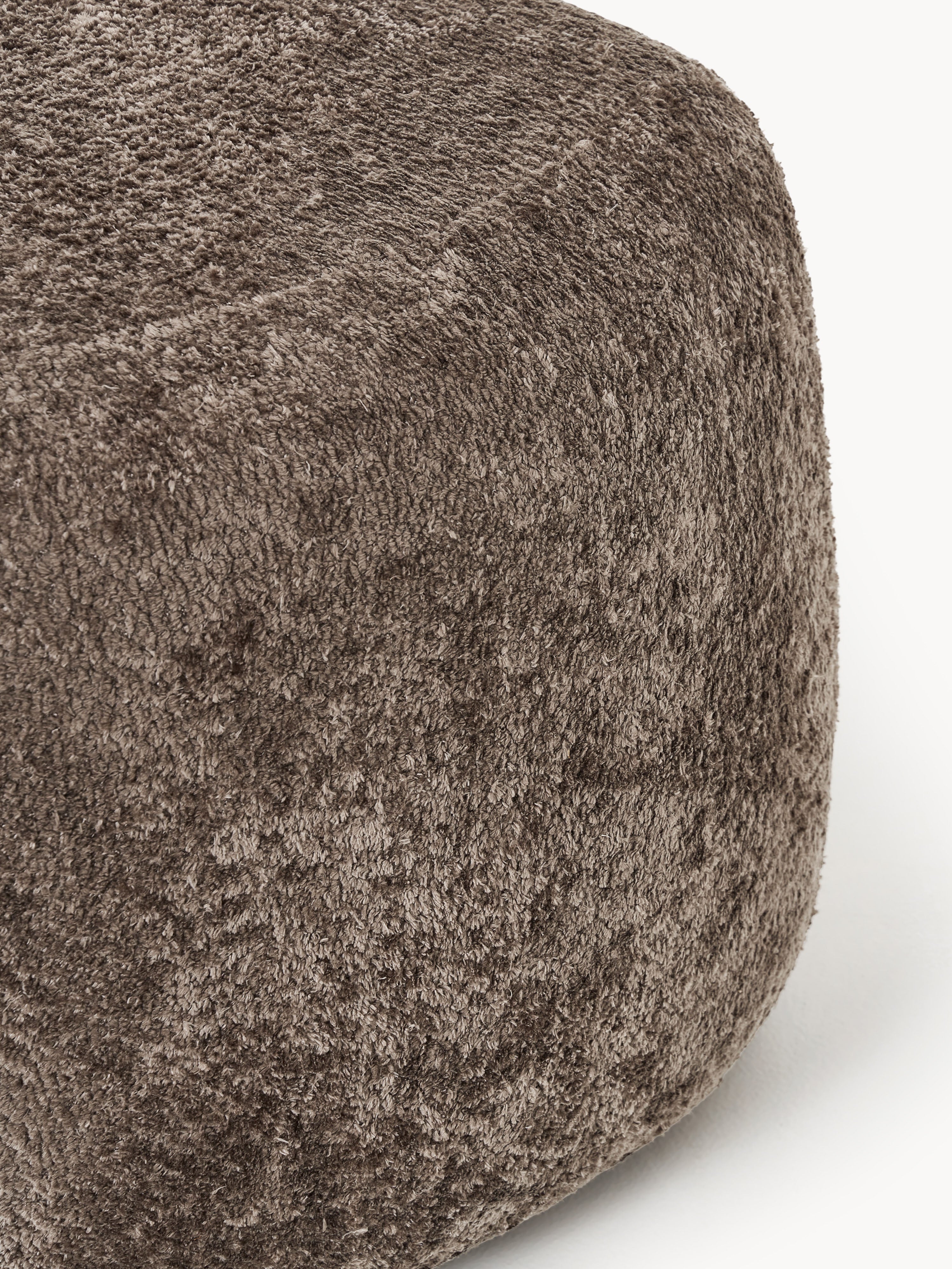 Wolke Oval Teddy Bouclé Ottoman