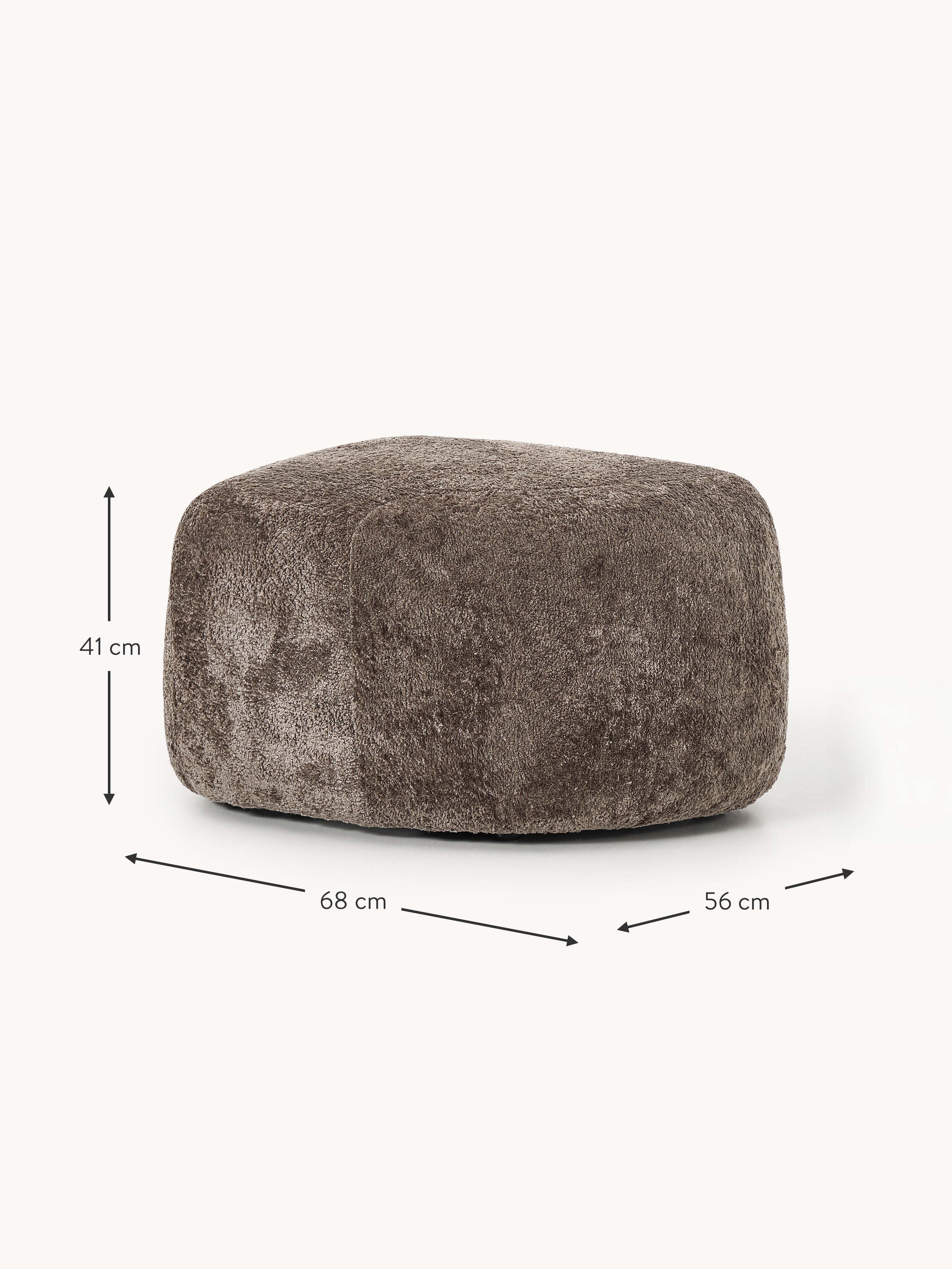Wolke Oval Teddy Bouclé Ottoman