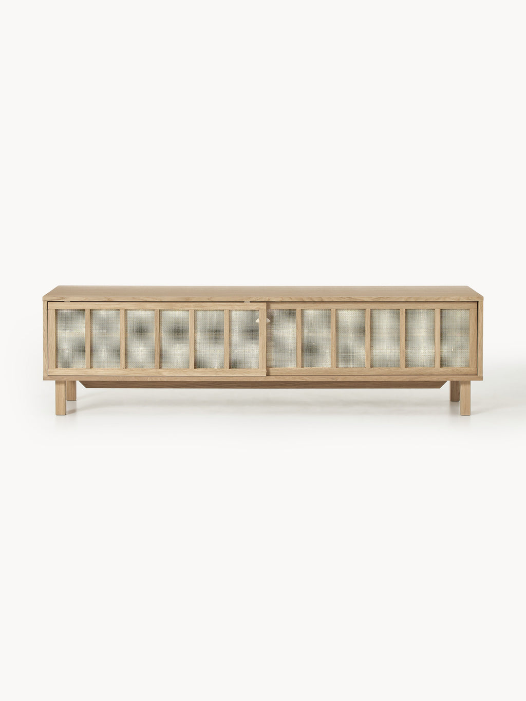 Echo TV Stand with Rattan Fronts