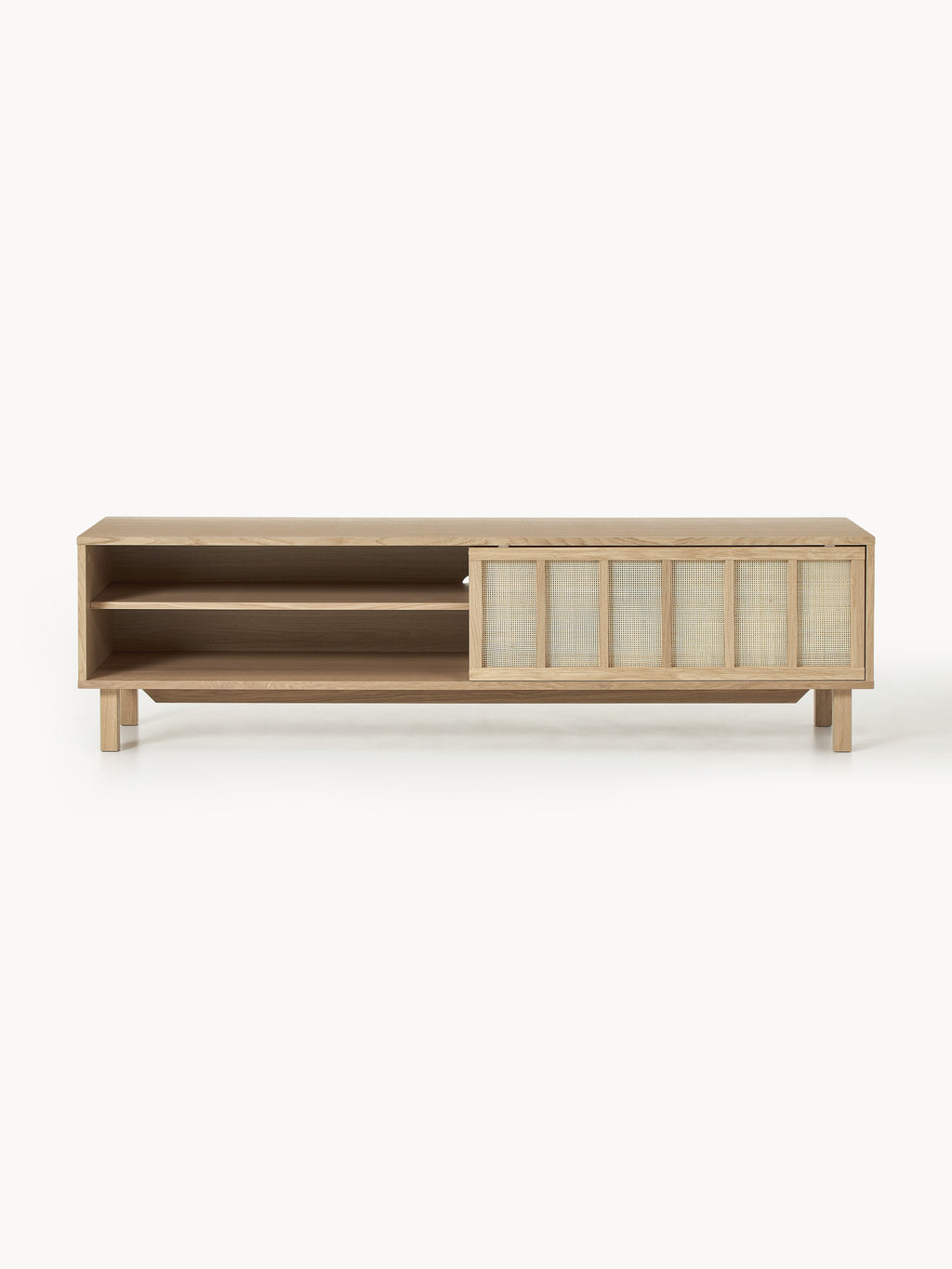 Echo TV Stand with Rattan Fronts