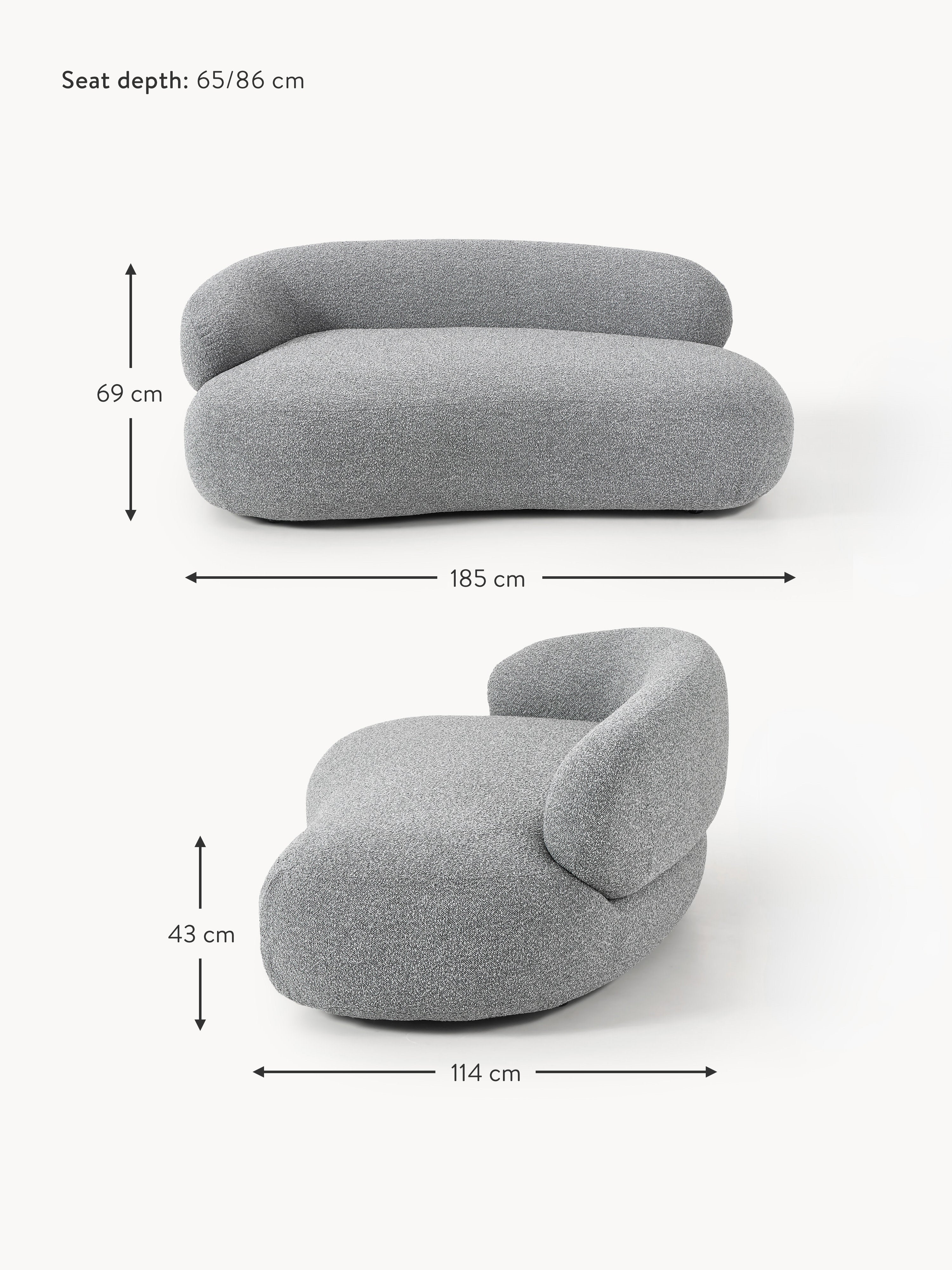 Alba Bouclé Sofa (2-seater)