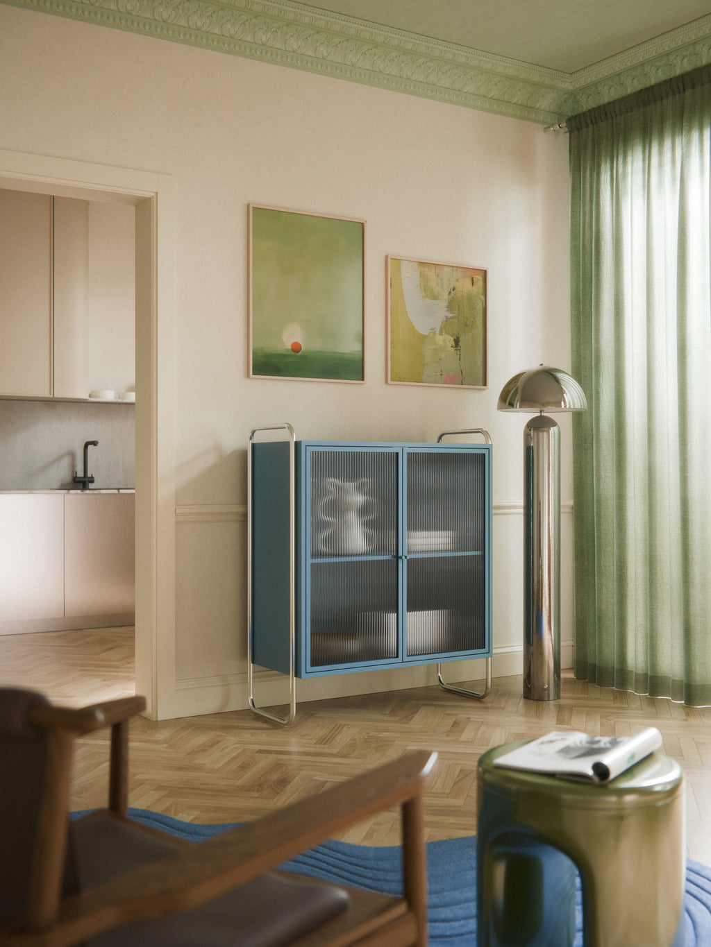 Robyn Metal Display Cabinet