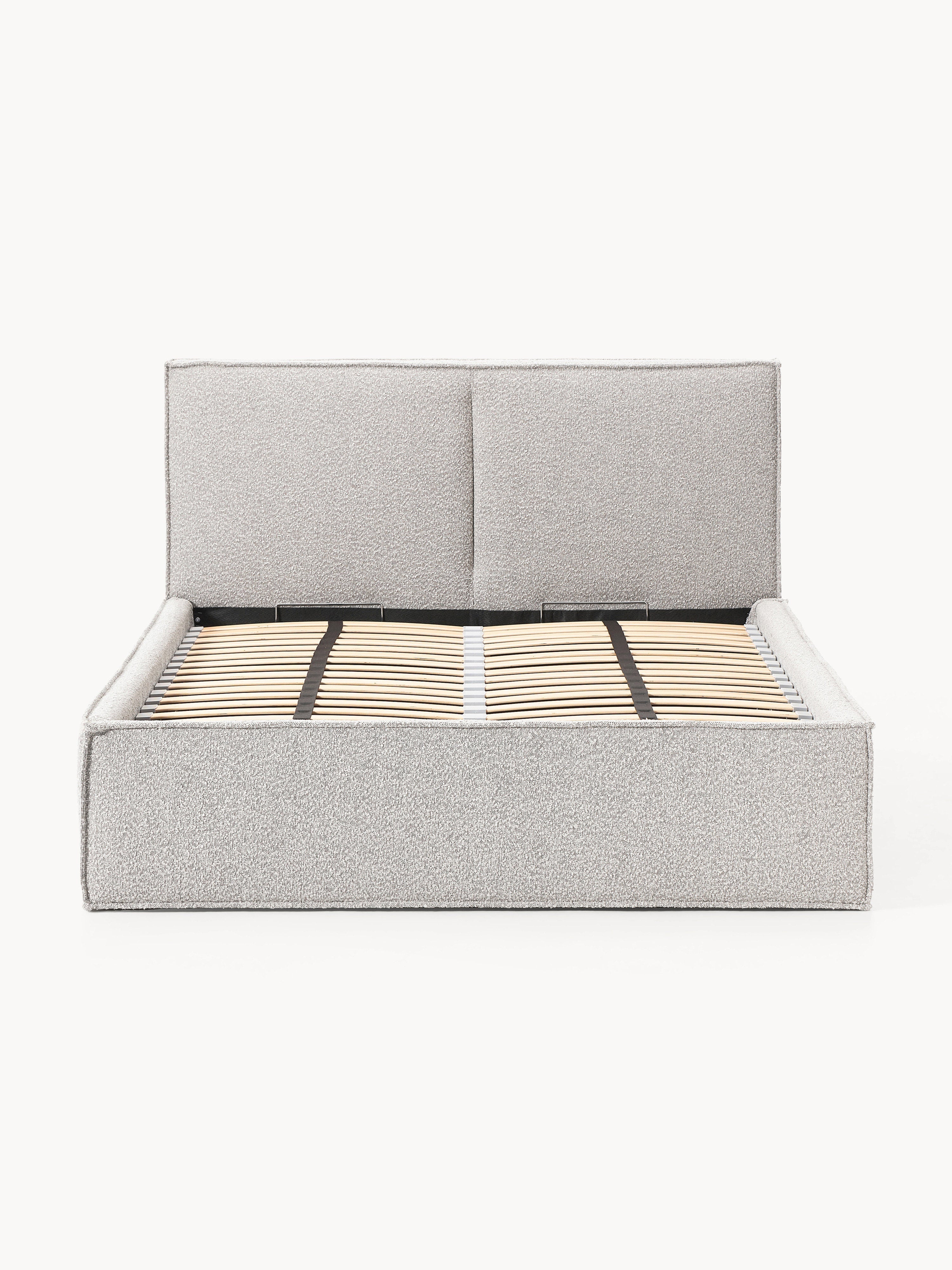 Dream Upholstered Bouclé Bed with Storage
