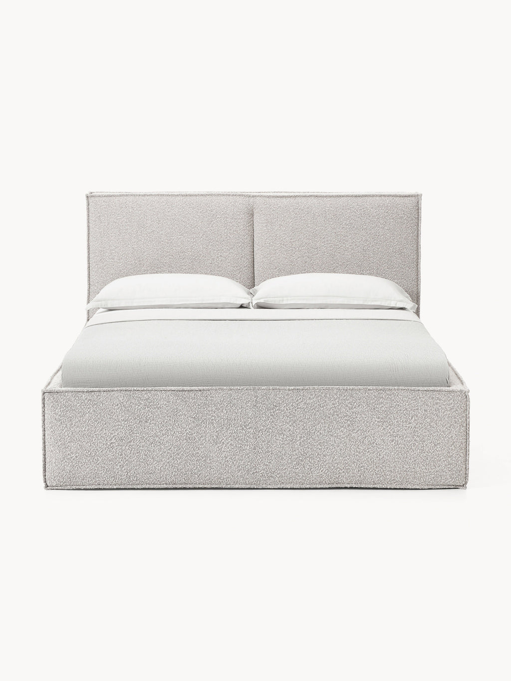 Dream Upholstered Bouclé Bed with Storage