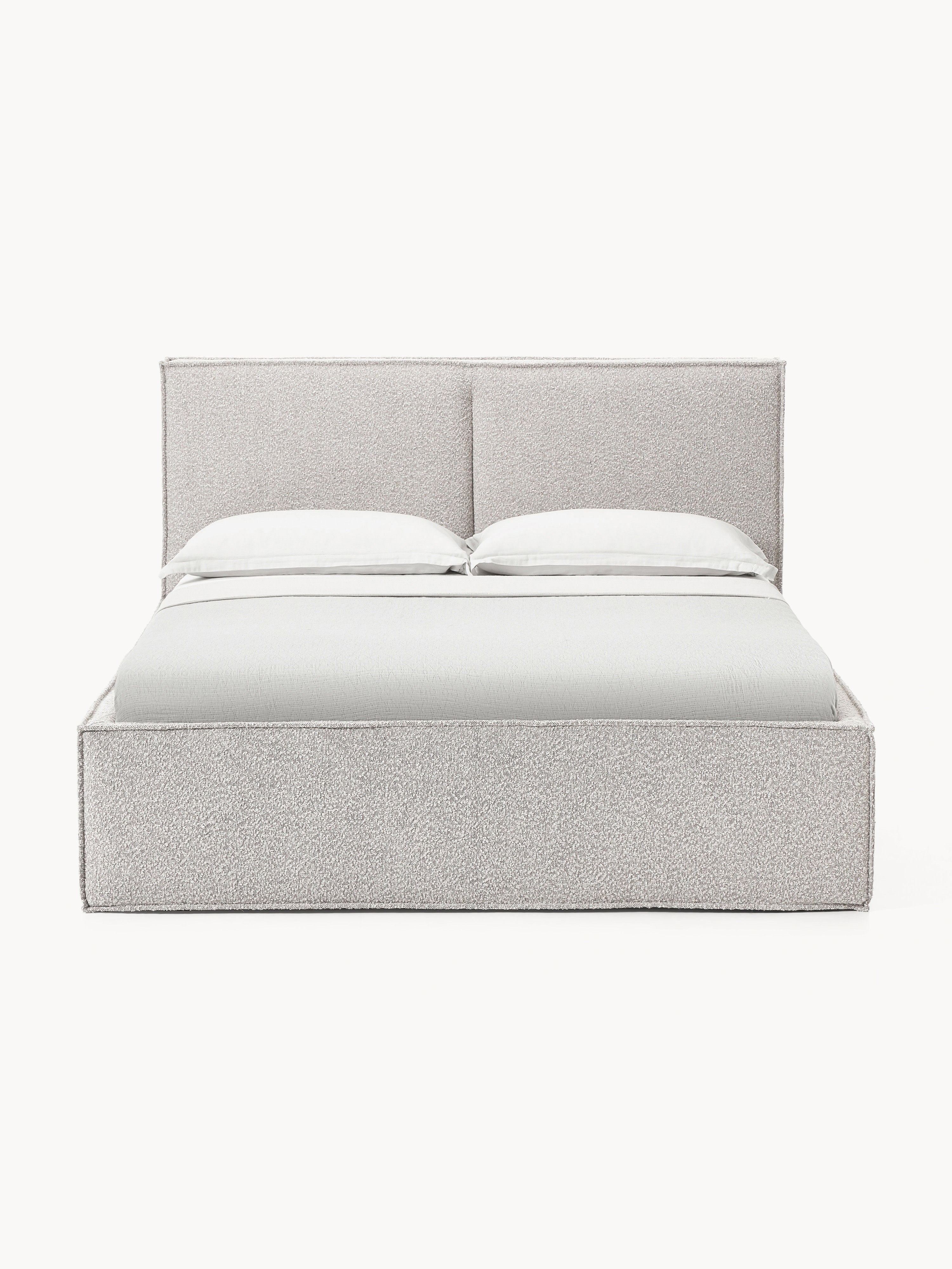 Dream Upholstered Bouclé Bed with Storage