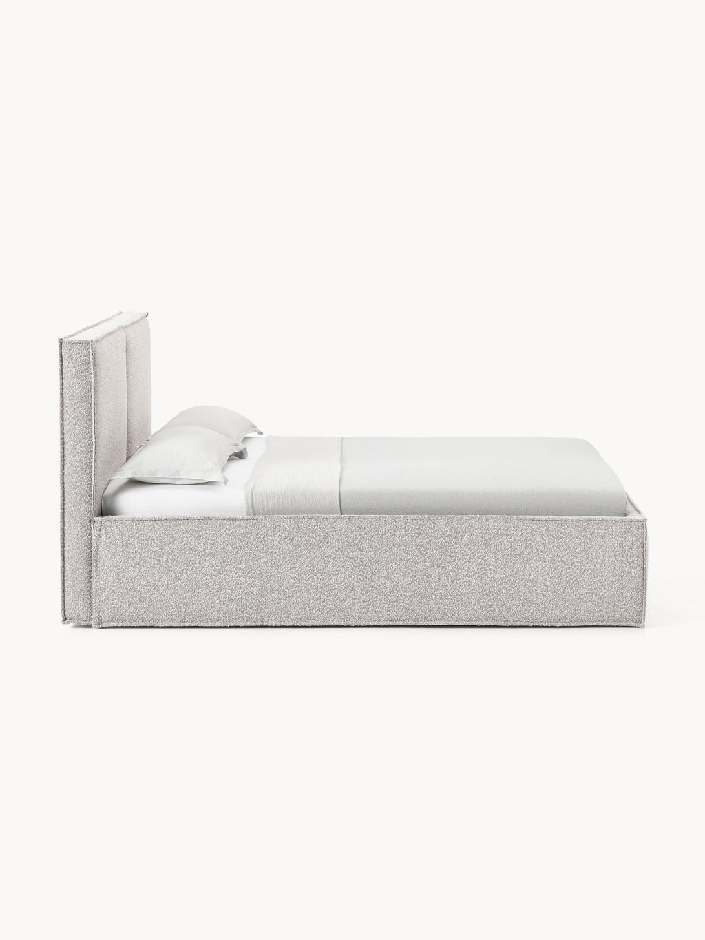 Dream Upholstered Bouclé Bed with Storage