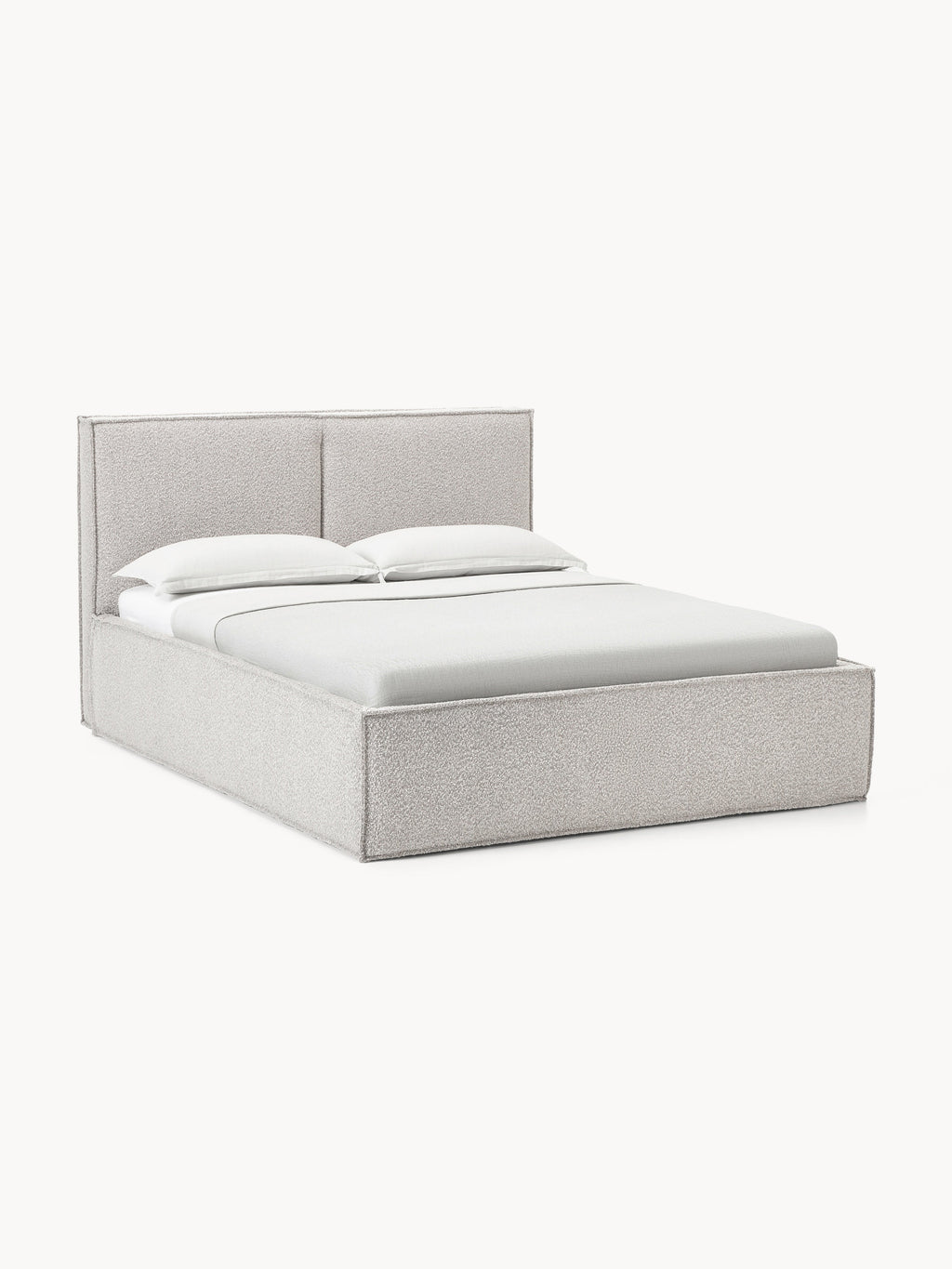 Dream Upholstered Bouclé Bed with Storage