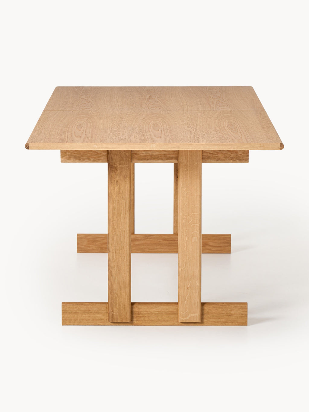Brynn Extendable Oak Wood Dining Table, in various sizes