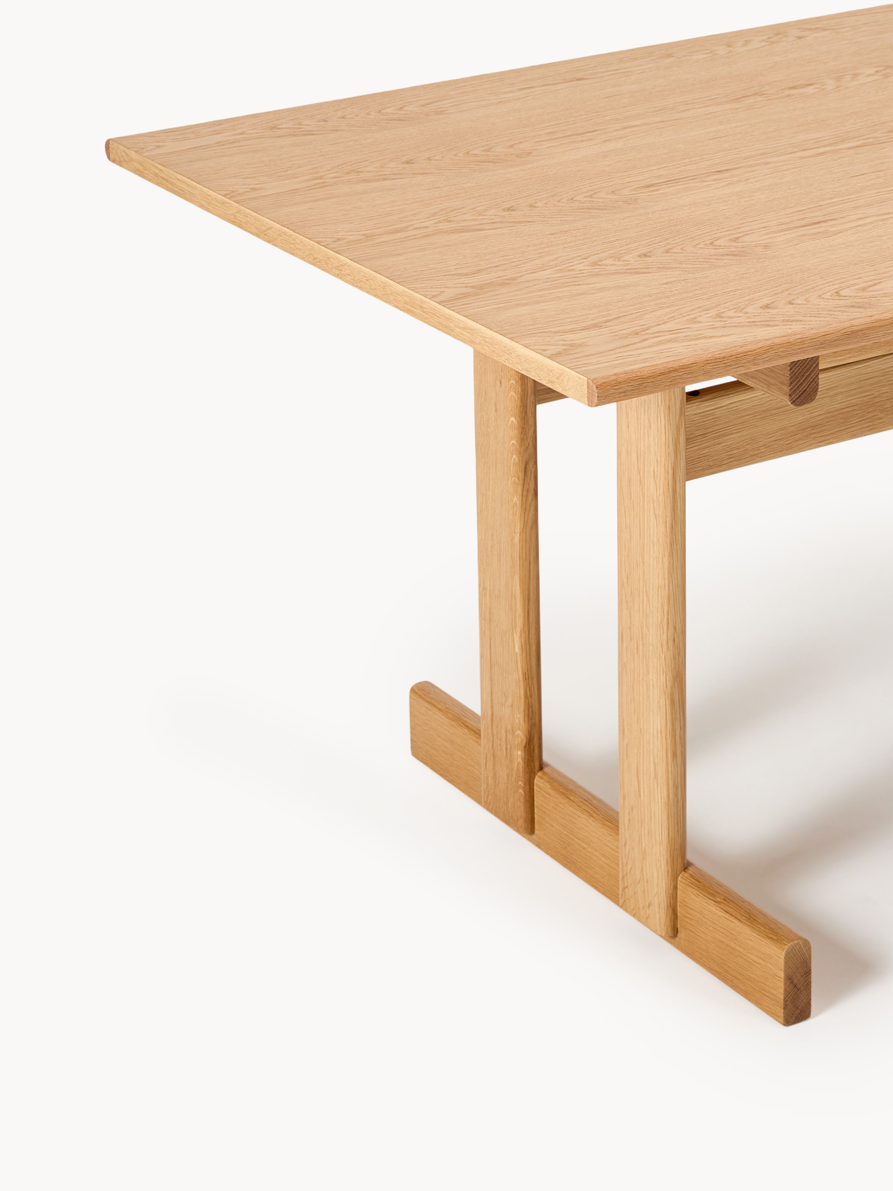 Brynn Extendable Oak Wood Dining Table, in various sizes