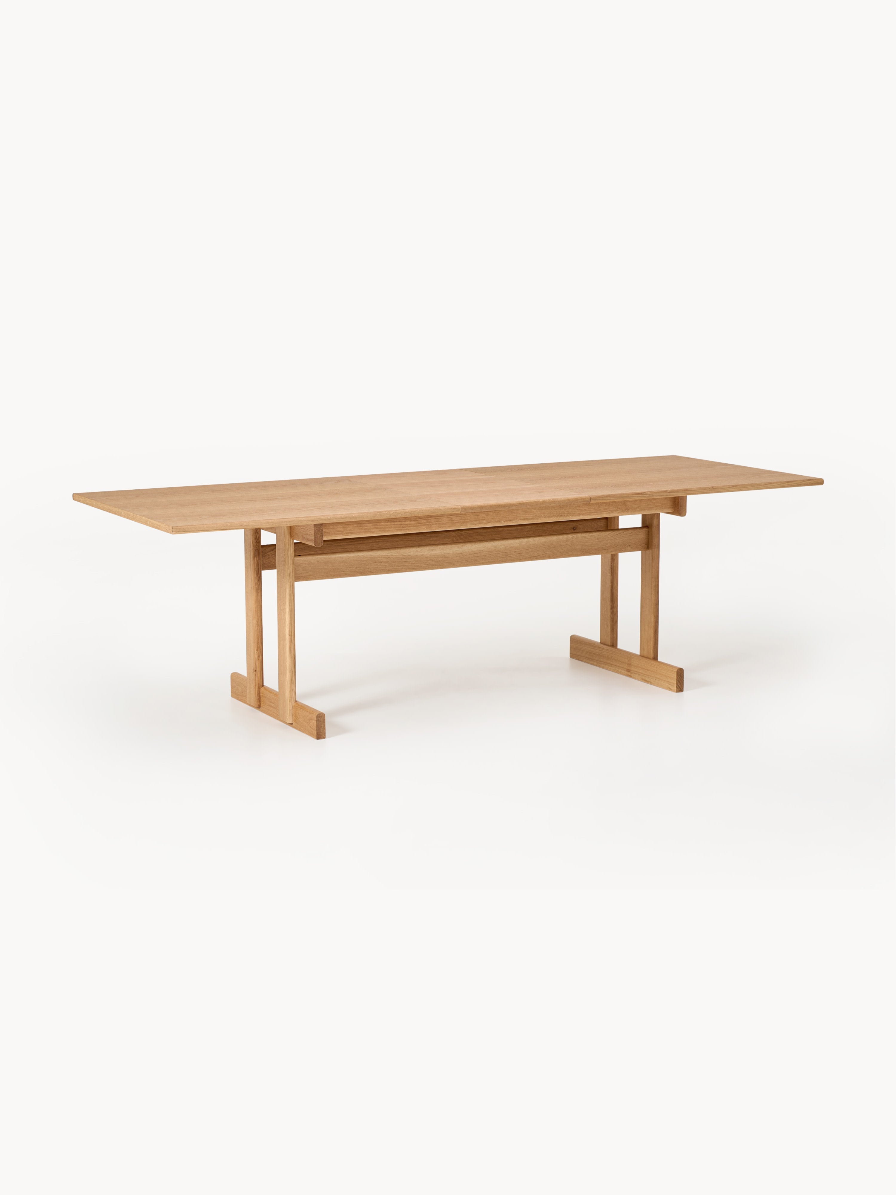 Brynn Extendable Oak Wood Dining Table, in various sizes