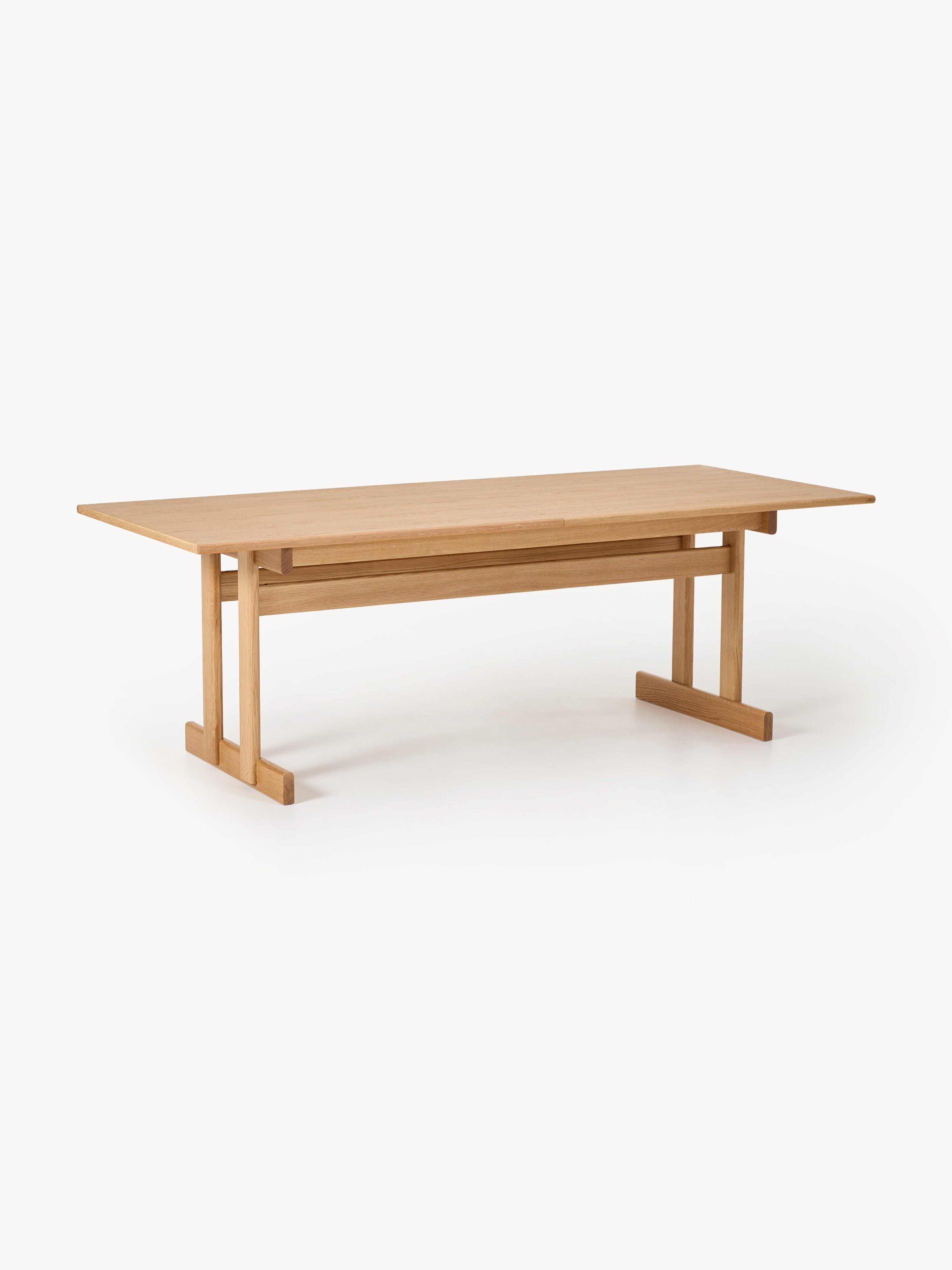 Brynn Extendable Oak Wood Dining Table, in various sizes