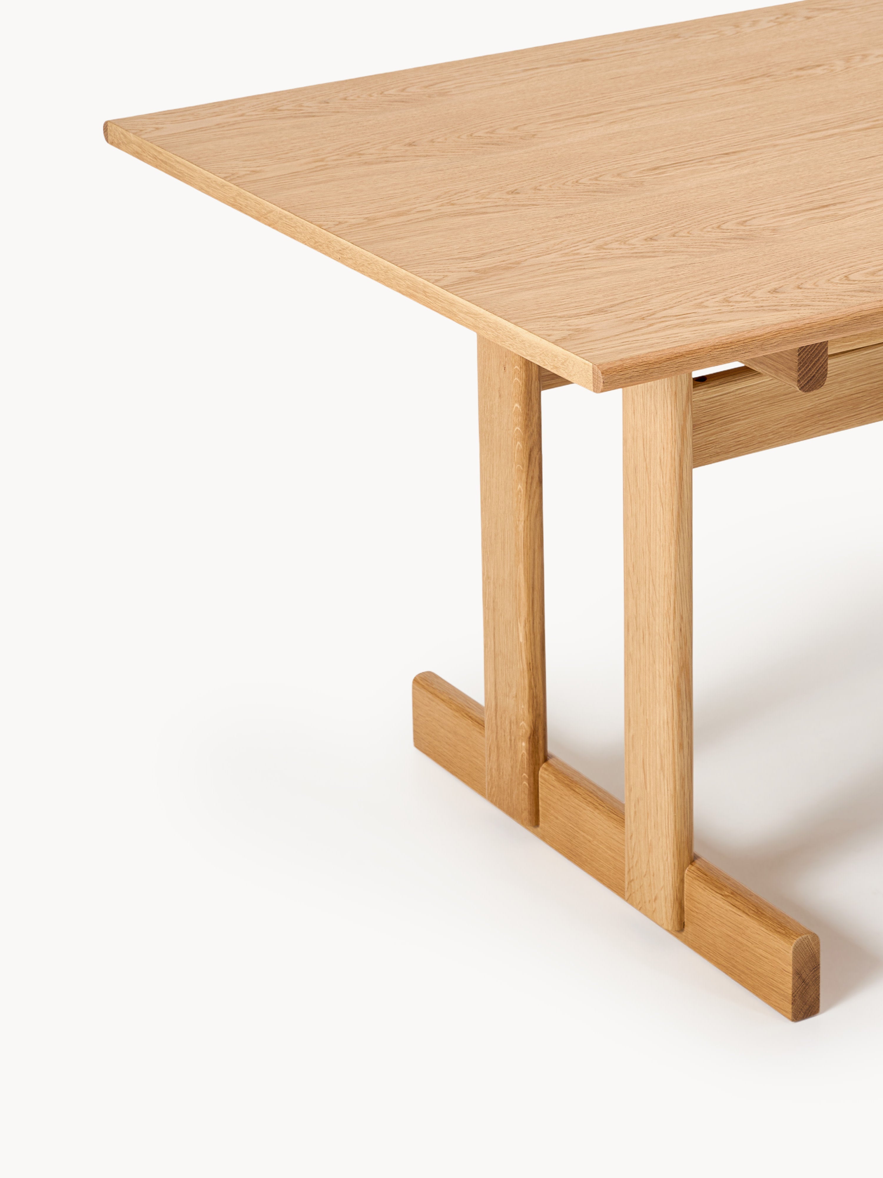 Brynn Extendable Oak Wood Dining Table, in various sizes