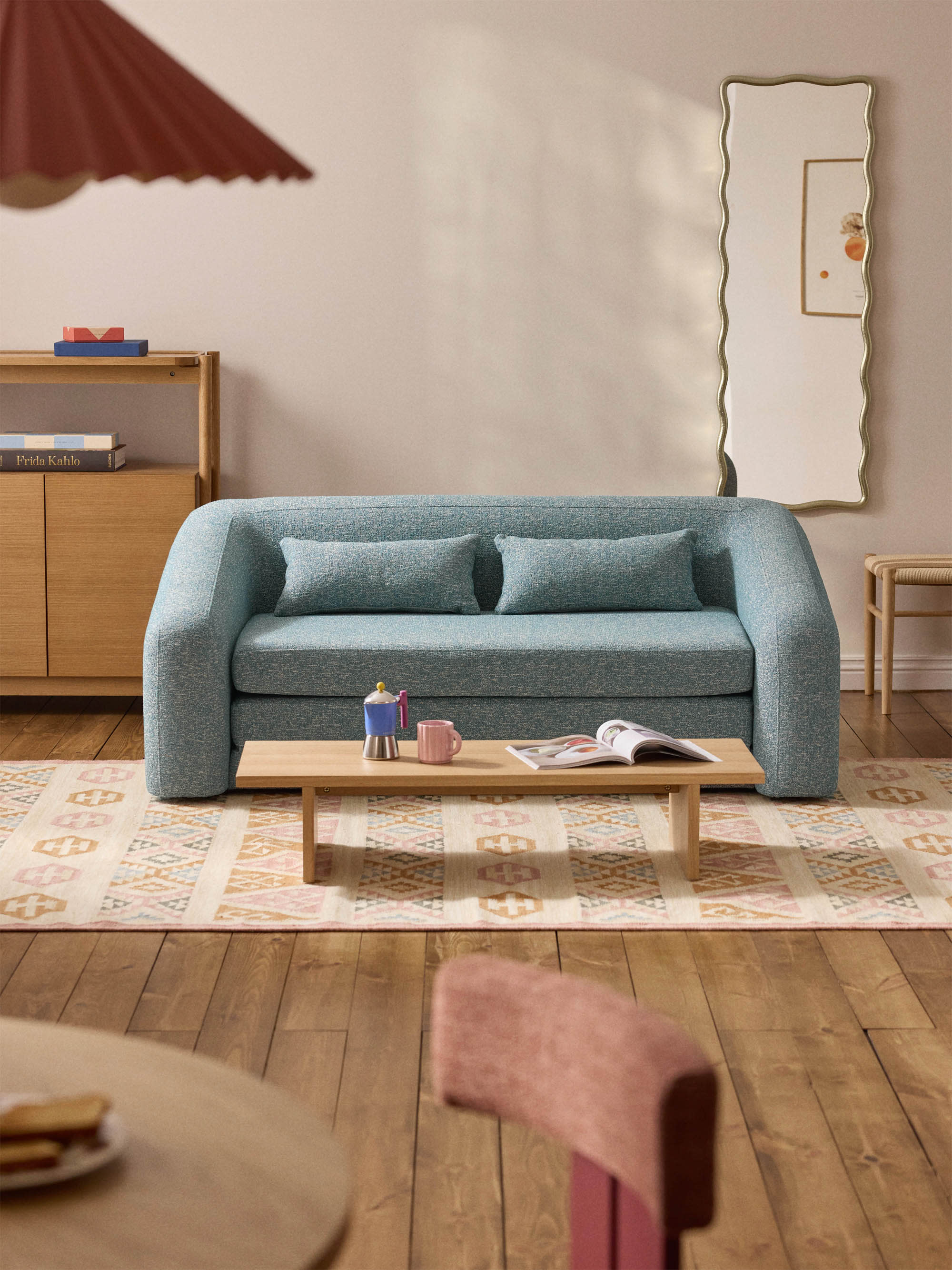 Eliot Bouclé Sofa Bed (2-seater)