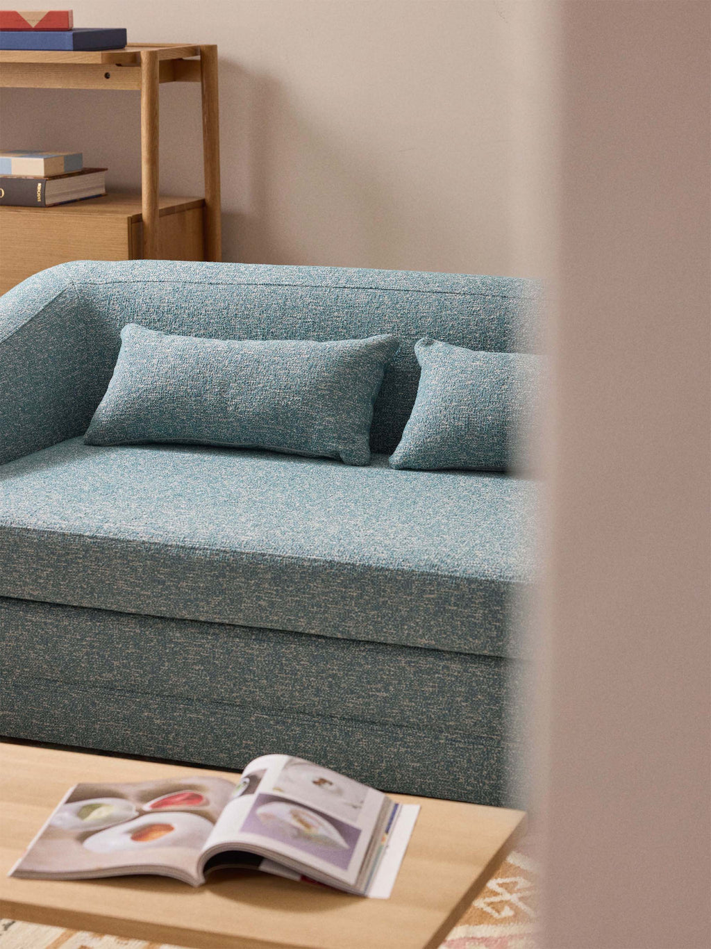 Eliot Bouclé Sofa Bed (2-seater)