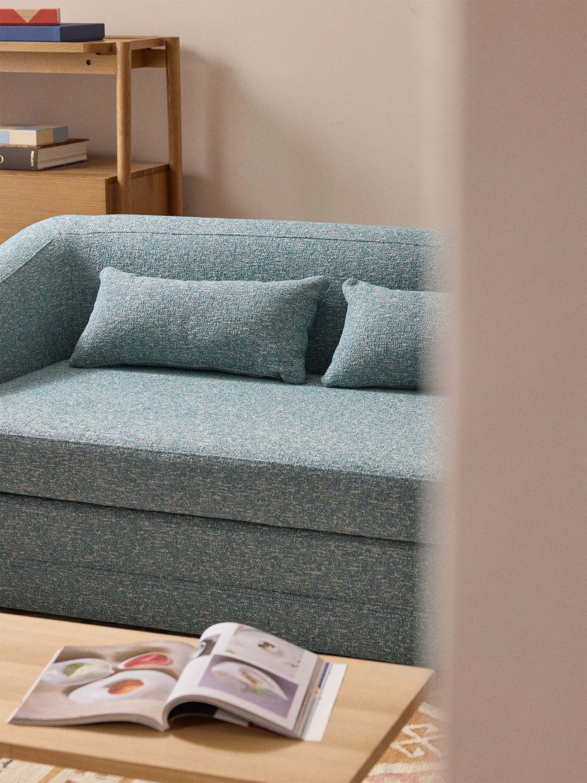 Eliot Bouclé Sofa Bed (2-seater)