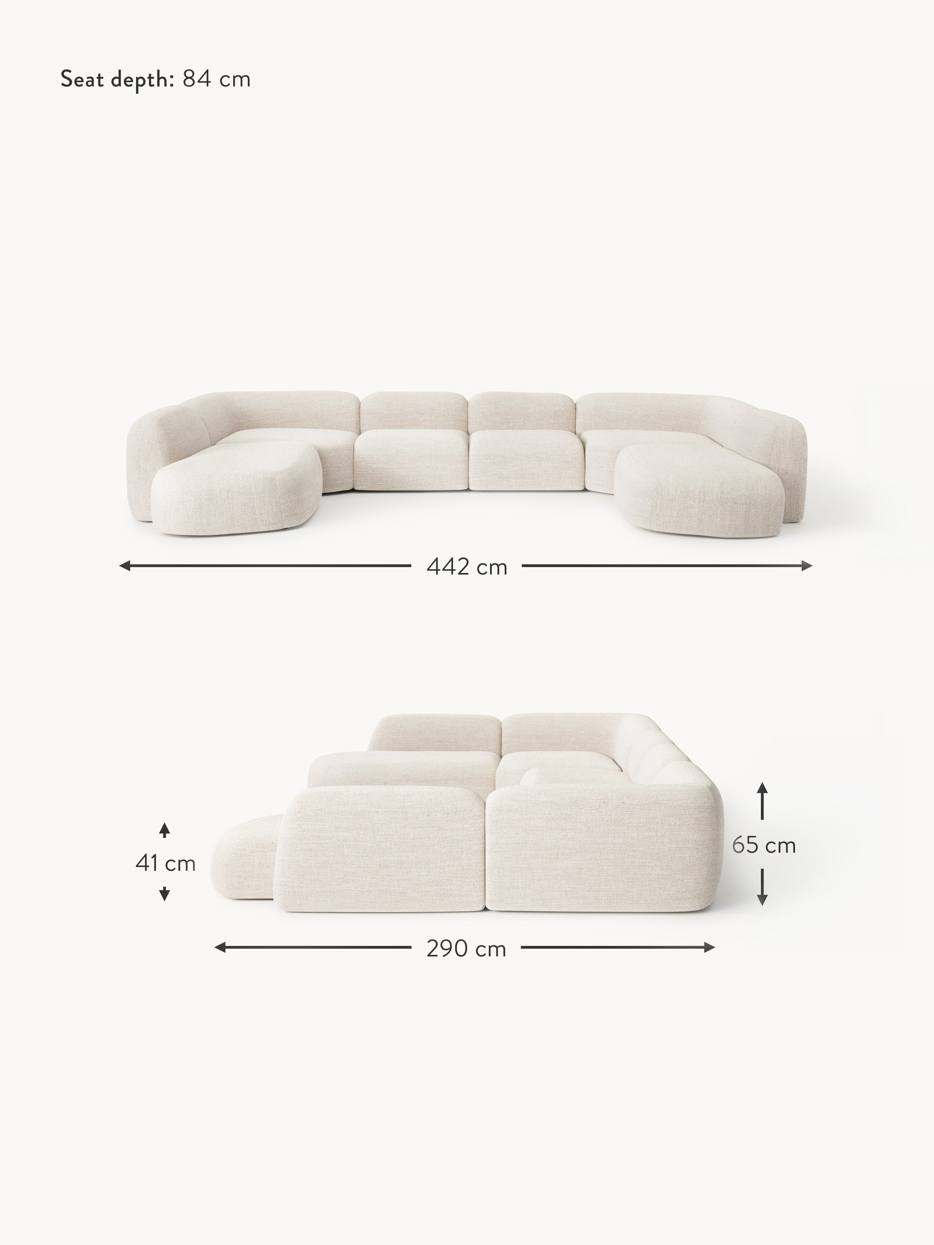 Wolke XL Modular Bouclé Sofa