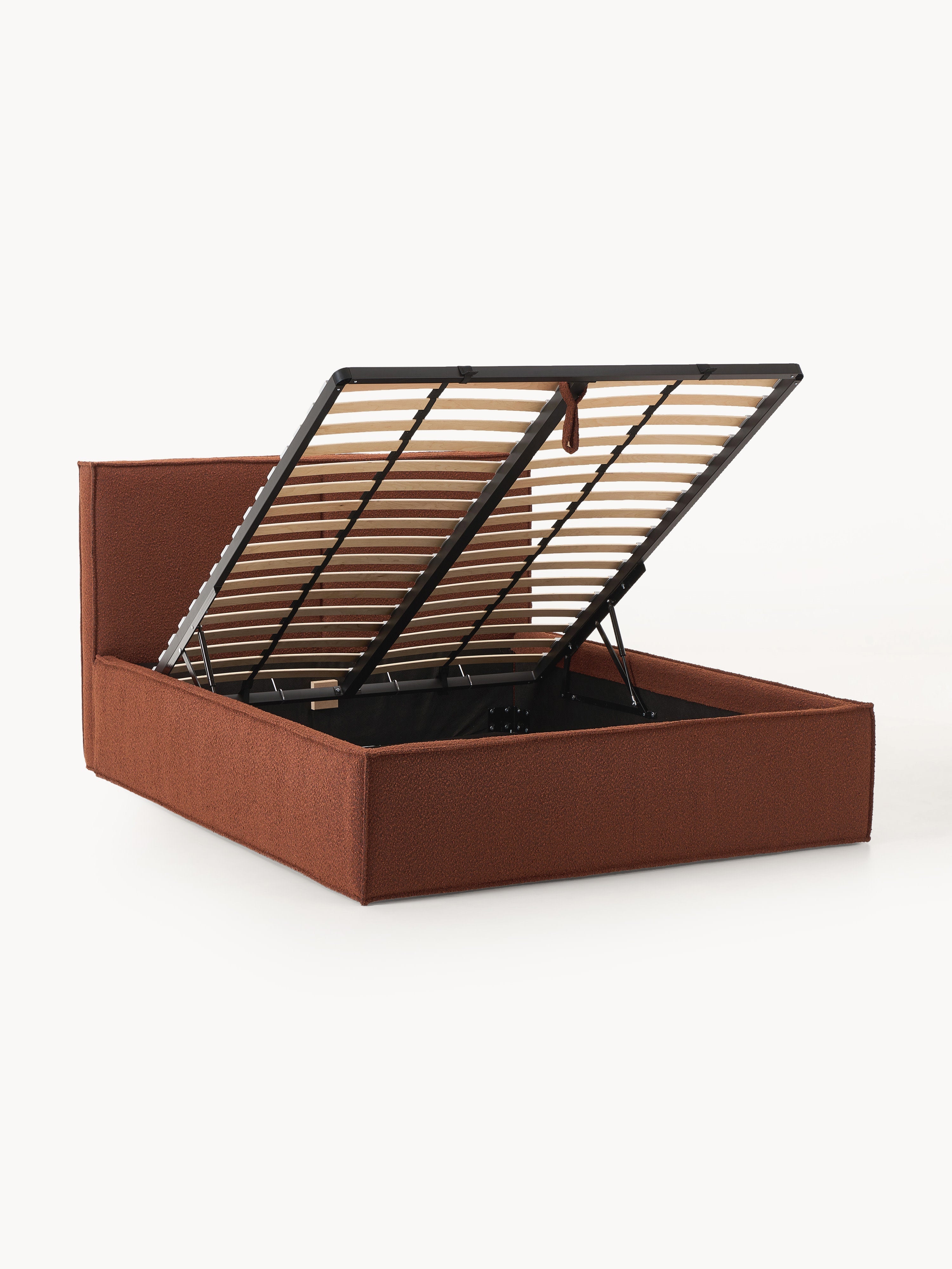 Dream Upholstered Bouclé Bed with Storage