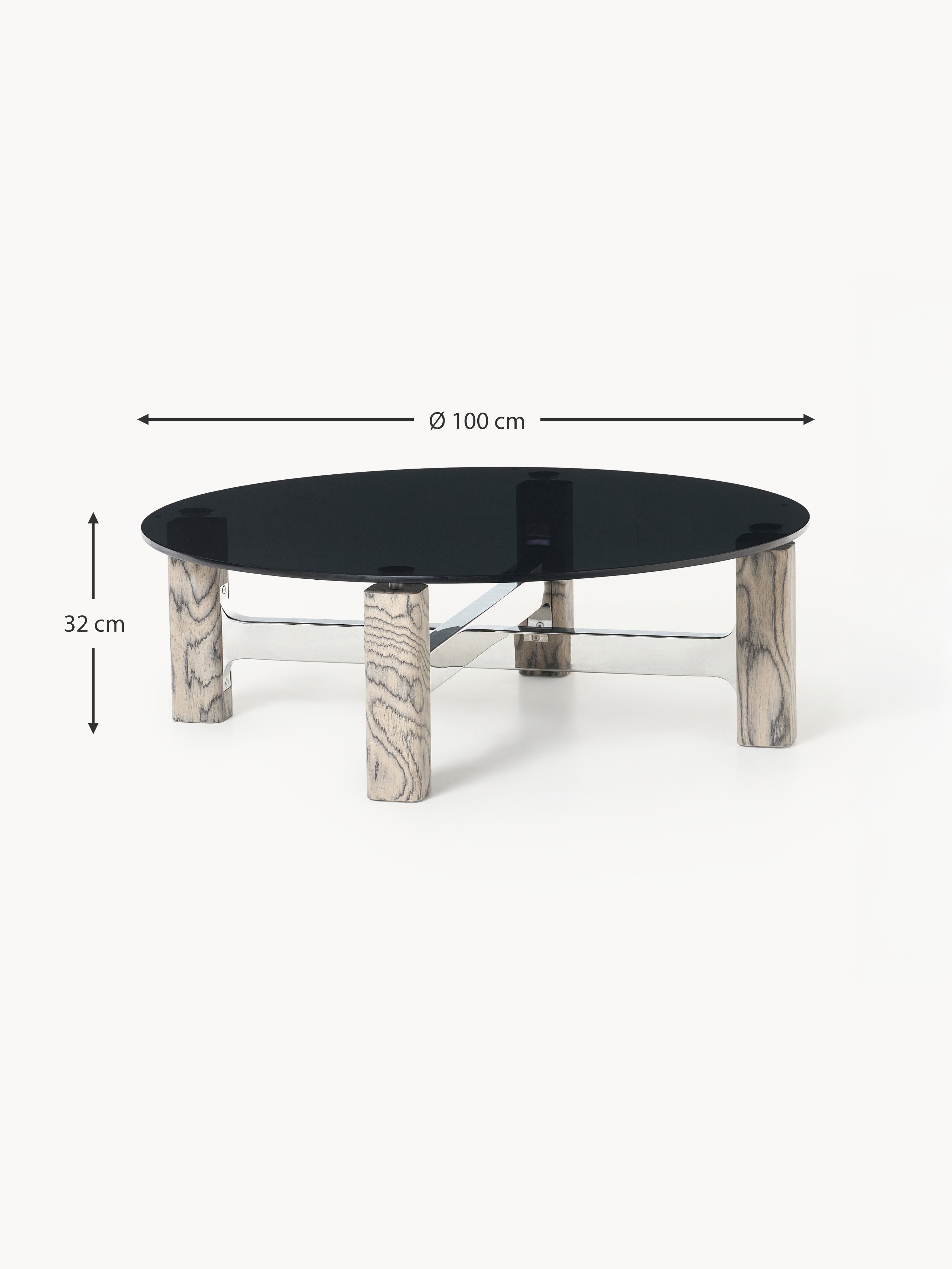 Sam Coffee Table with Glass Top