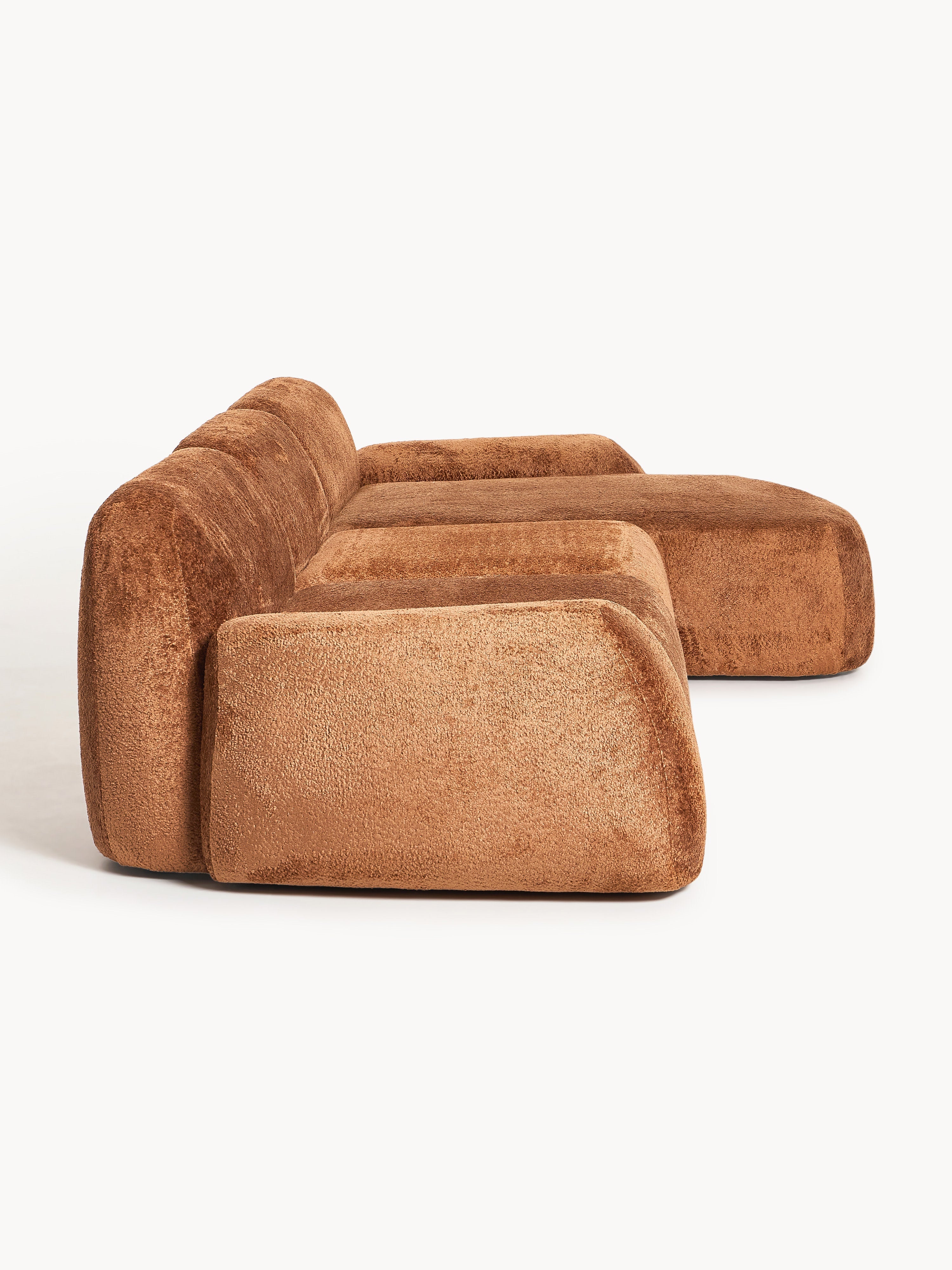 Wolke Modular Teddy Bouclé Corner Sofa (4-seater)