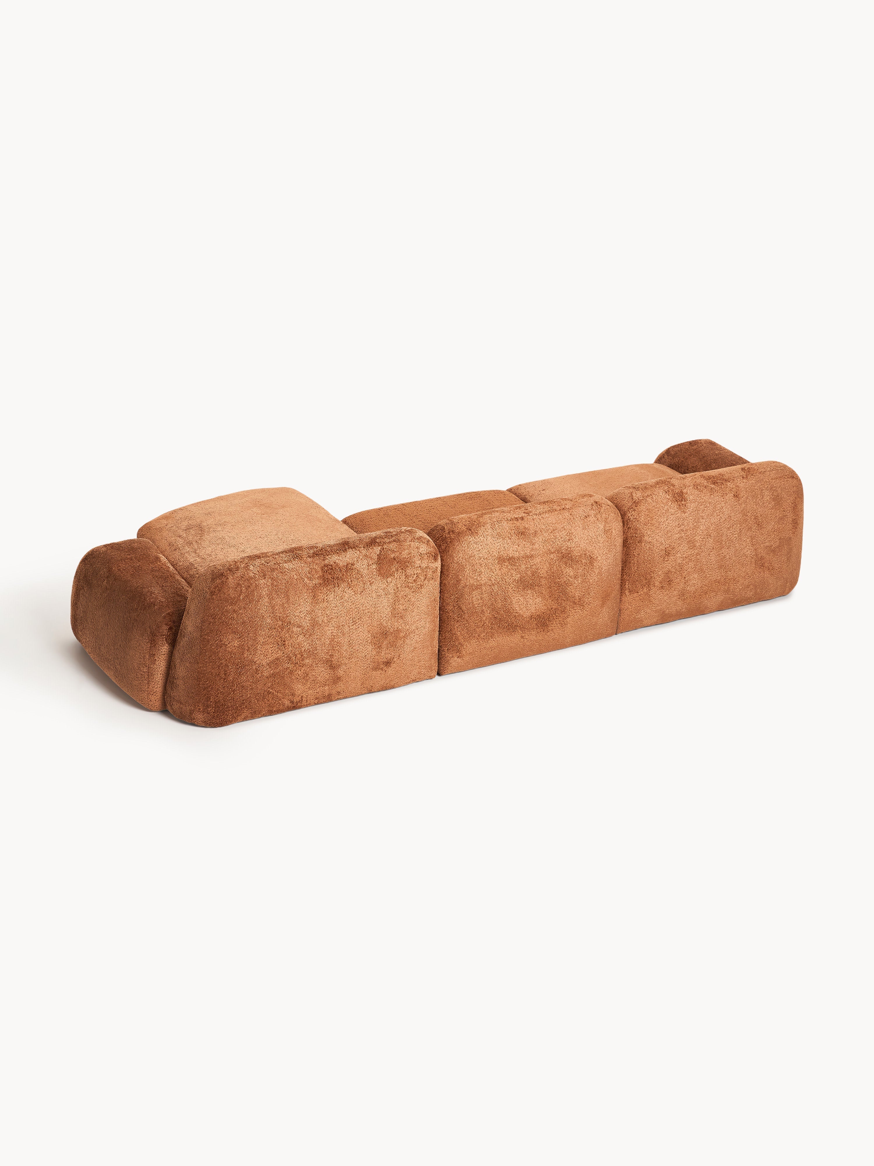 Wolke Modular Teddy Bouclé Corner Sofa (4-seater)