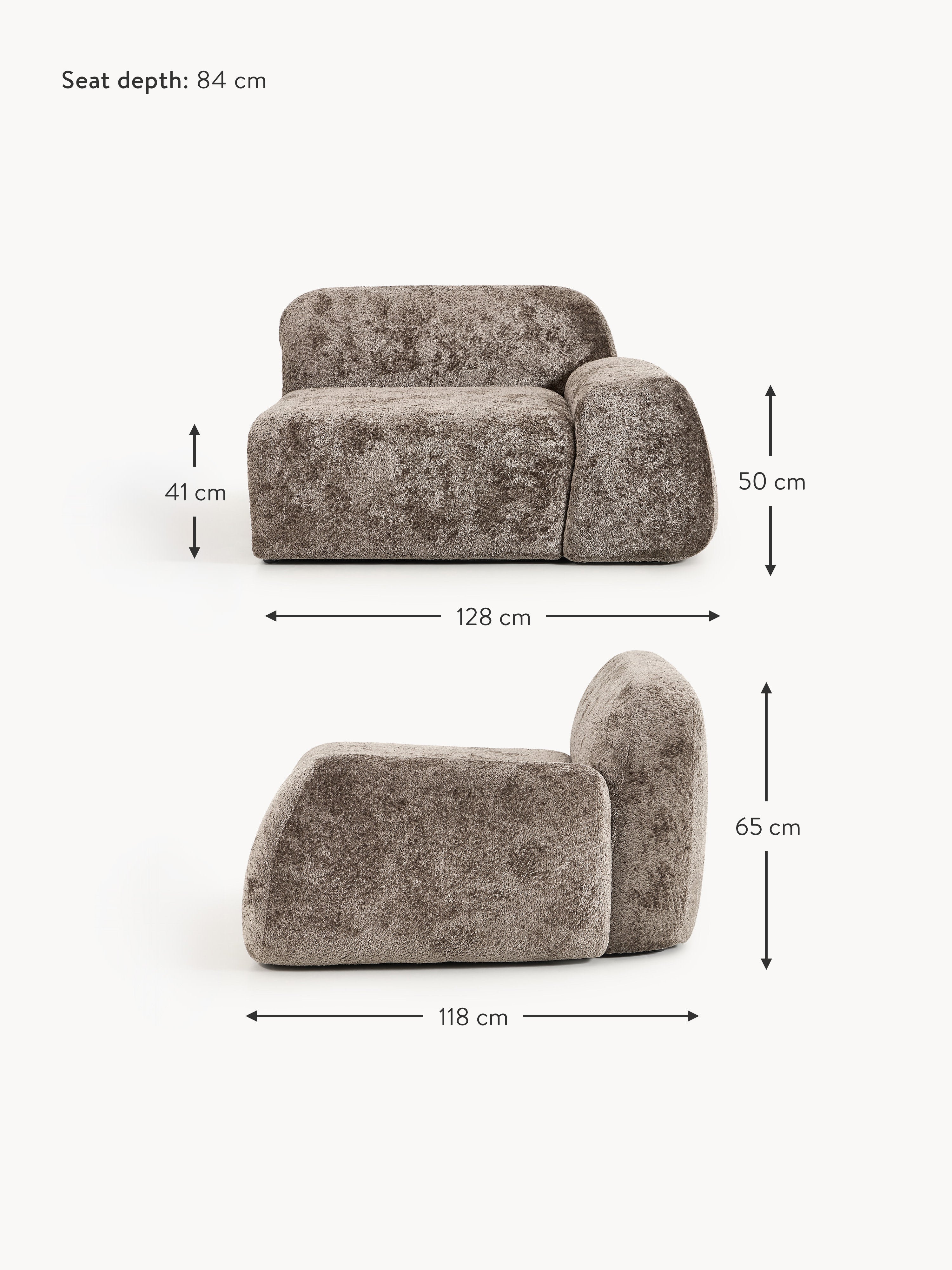 Wolke Teddy Bouclé Corner Module