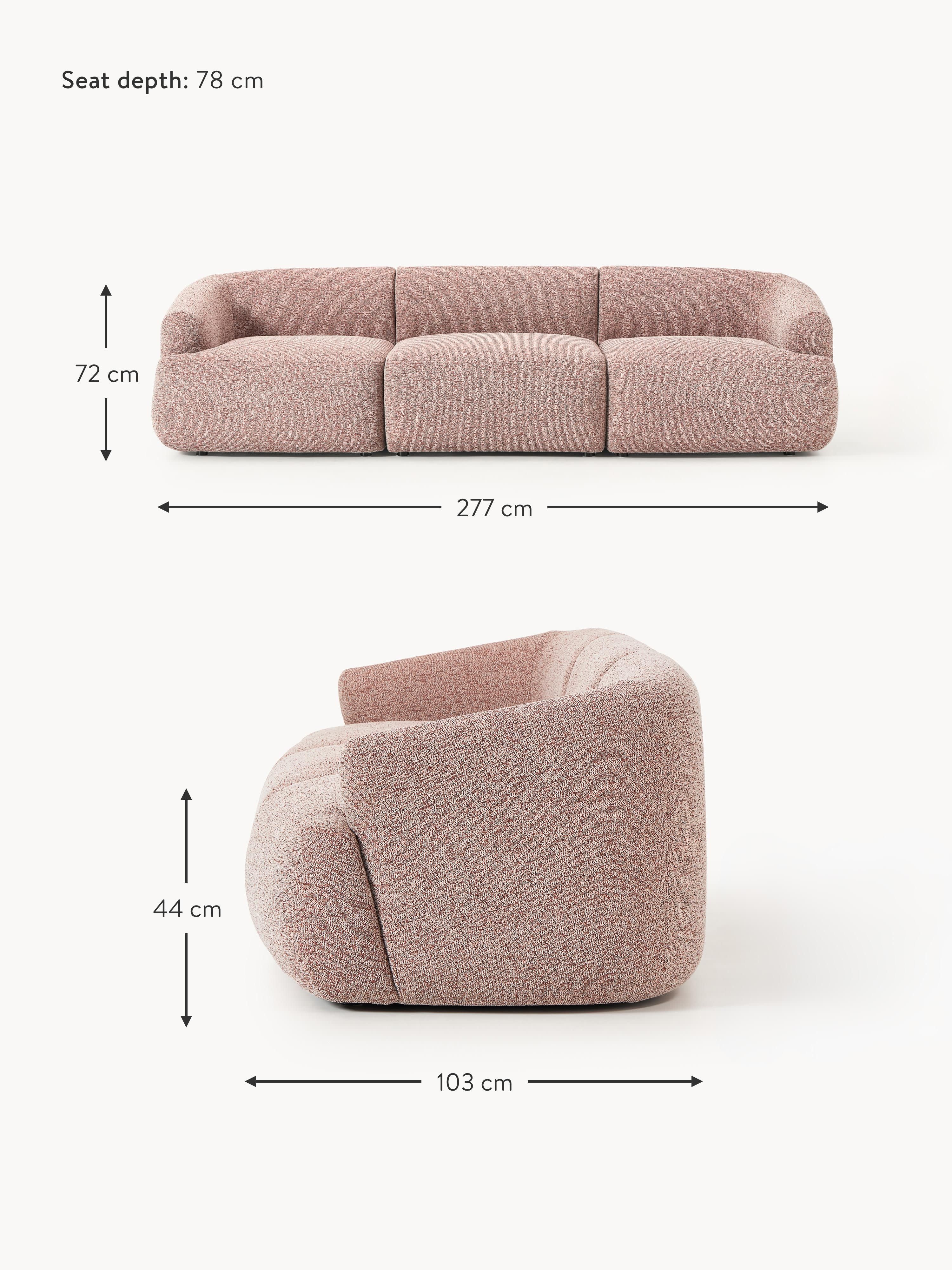 Sofia Modular Bouclé Sofa (4-seater)