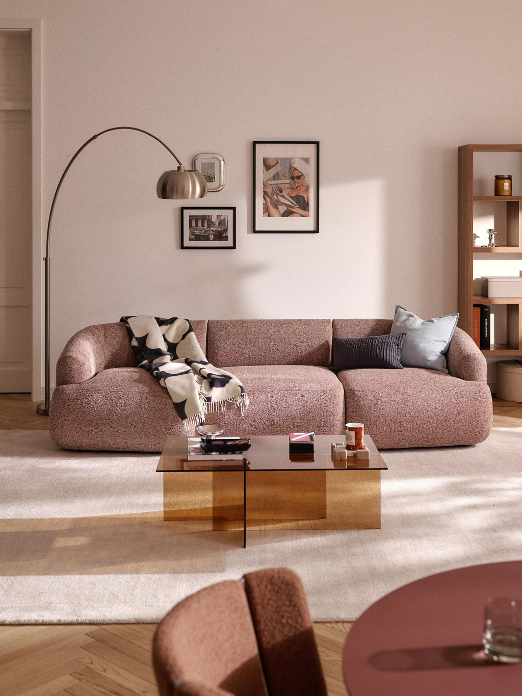 Sofia Modular Bouclé Sofa (4-seater)