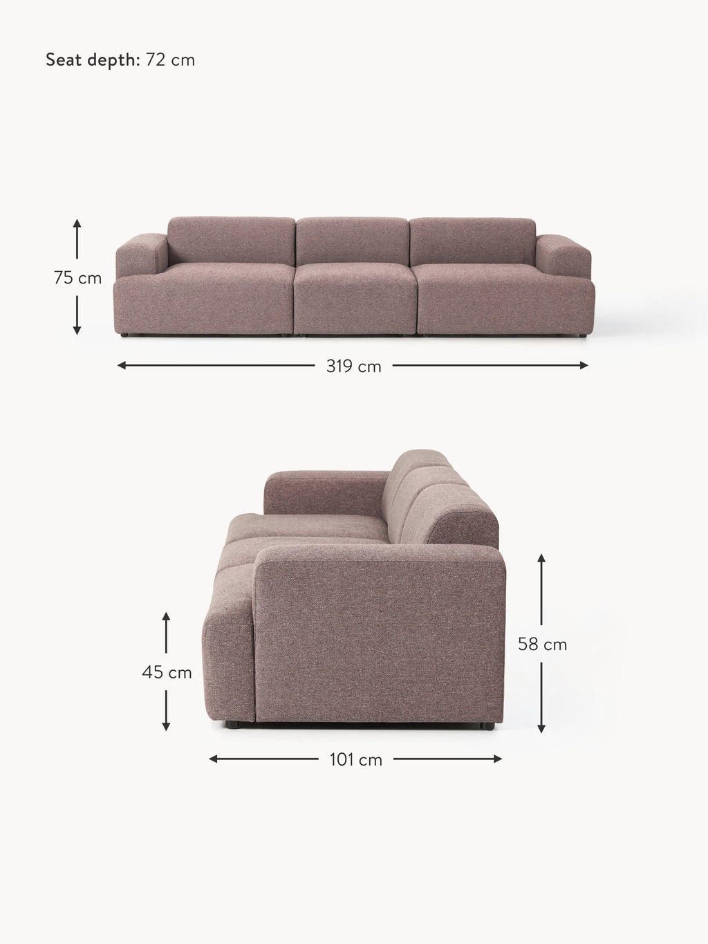 Melva Sofa (4-seater)