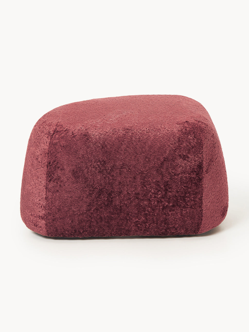 Wolke Oval Teddy Bouclé Ottoman