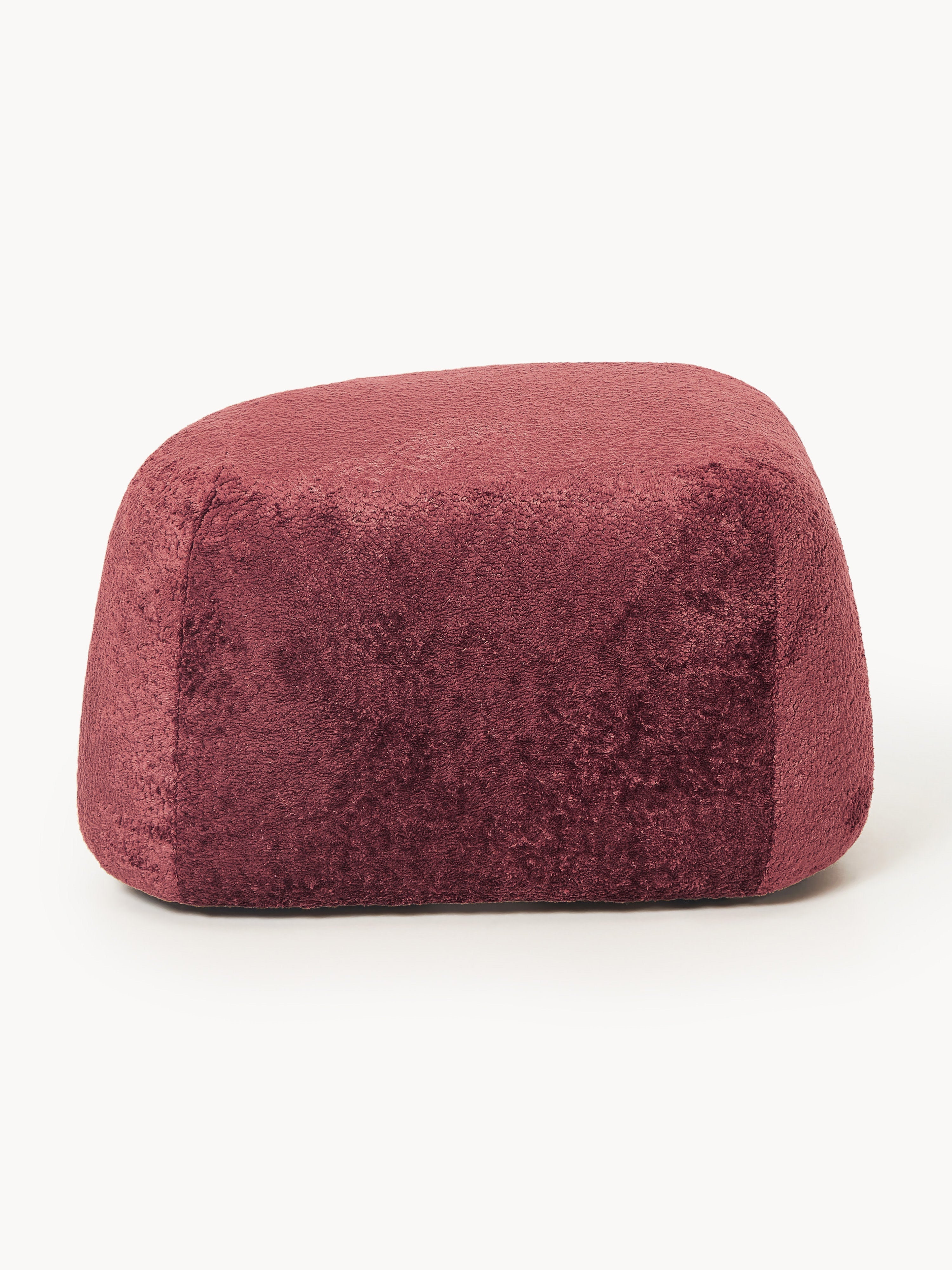 Wolke Oval Teddy Bouclé Ottoman