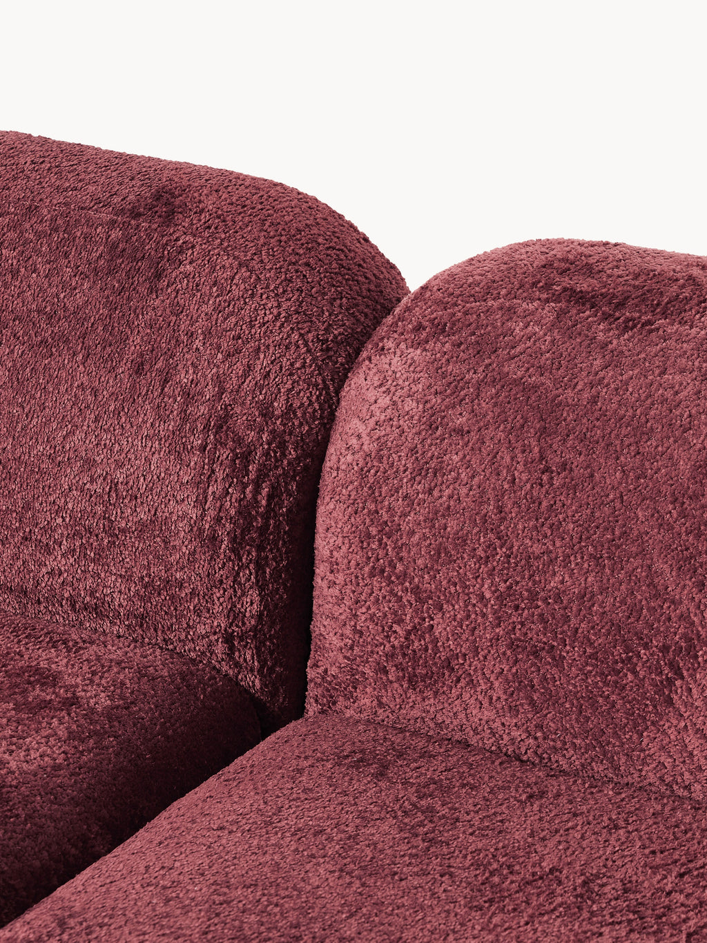 Wolke Modular Teddy Bouclé Corner Sofa (4-seater) with Chaise End