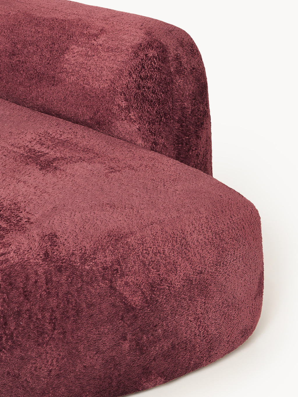 Wolke Modular Teddy Bouclé Corner Sofa (4-seater) with Chaise End