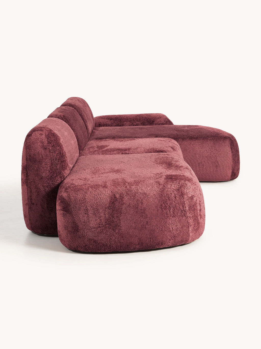 Wolke Modular Teddy Bouclé Corner Sofa (4-seater) with Chaise End