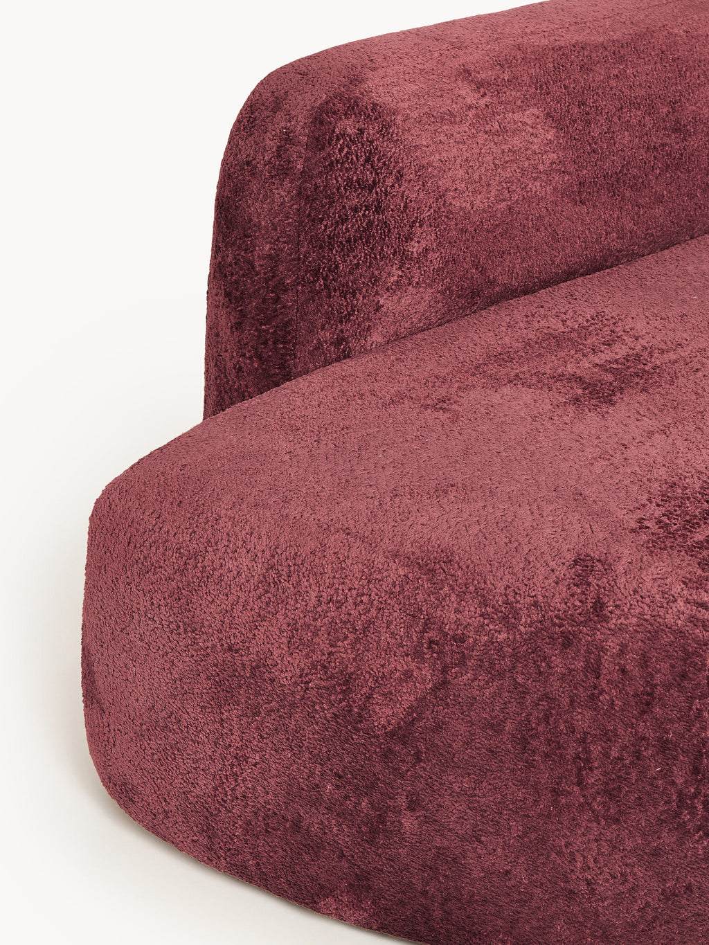 Wolke Modular Teddy Bouclé Corner Sofa (4-seater) with Chaise End