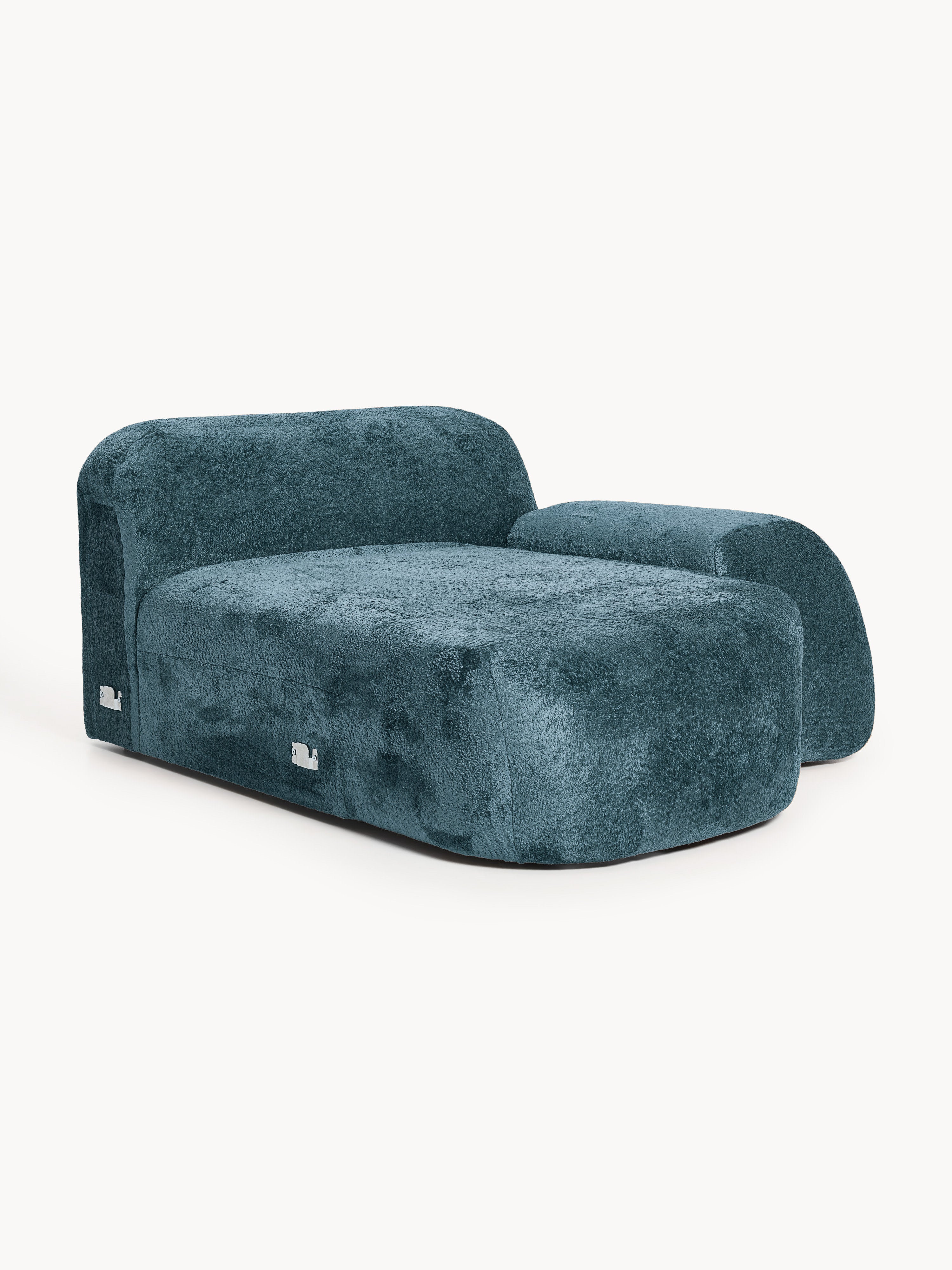 Wolke Teddy Bouclé Chaise Corner Module