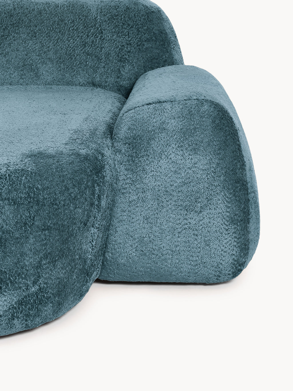 Wolke Teddy Bouclé Chaise Corner Module