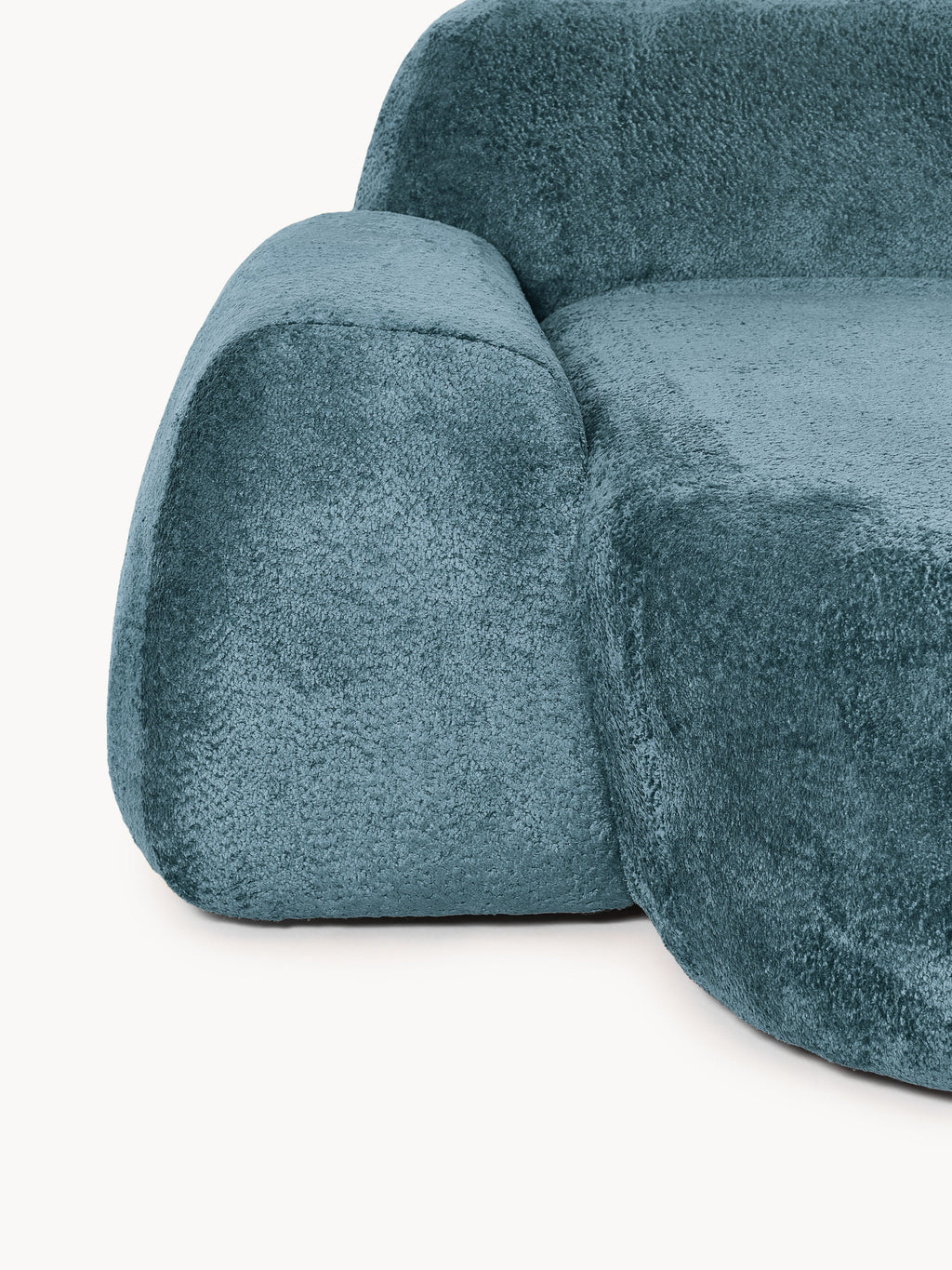 Wolke Teddy Bouclé Chaise Corner Module