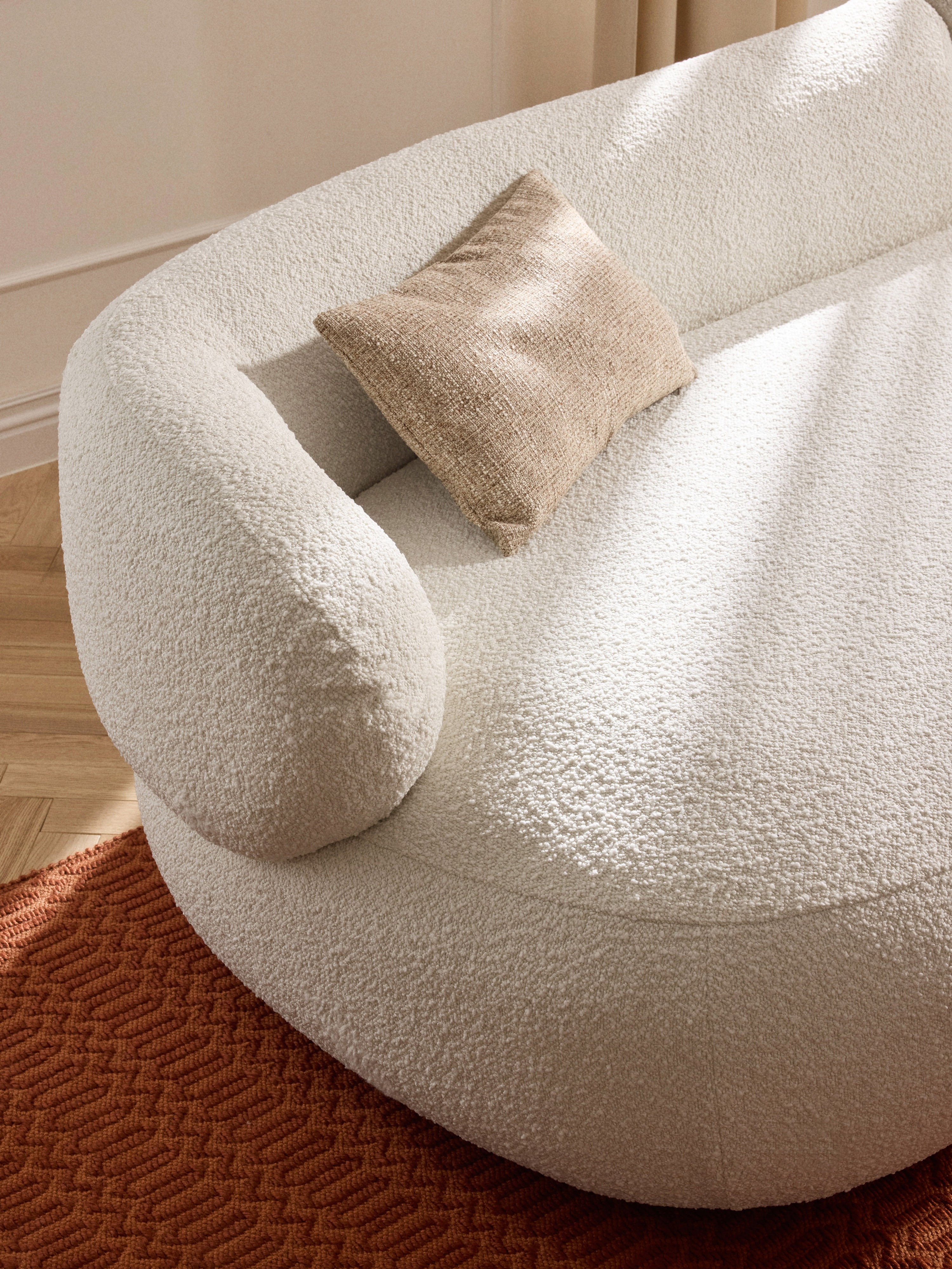 Alba Bouclé Sofa (4-seater)