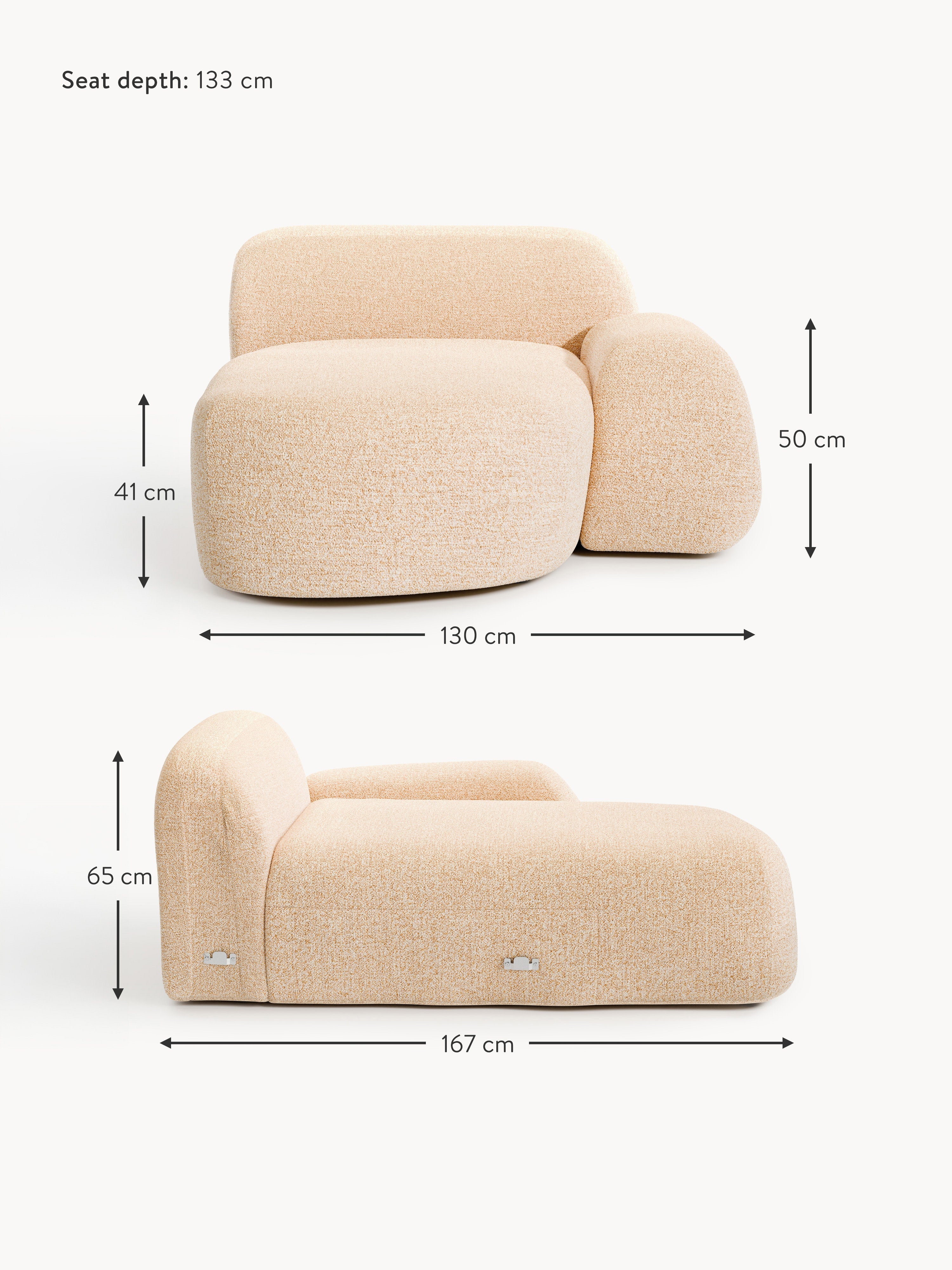 Wolke Bouclé Chaise Corner Module